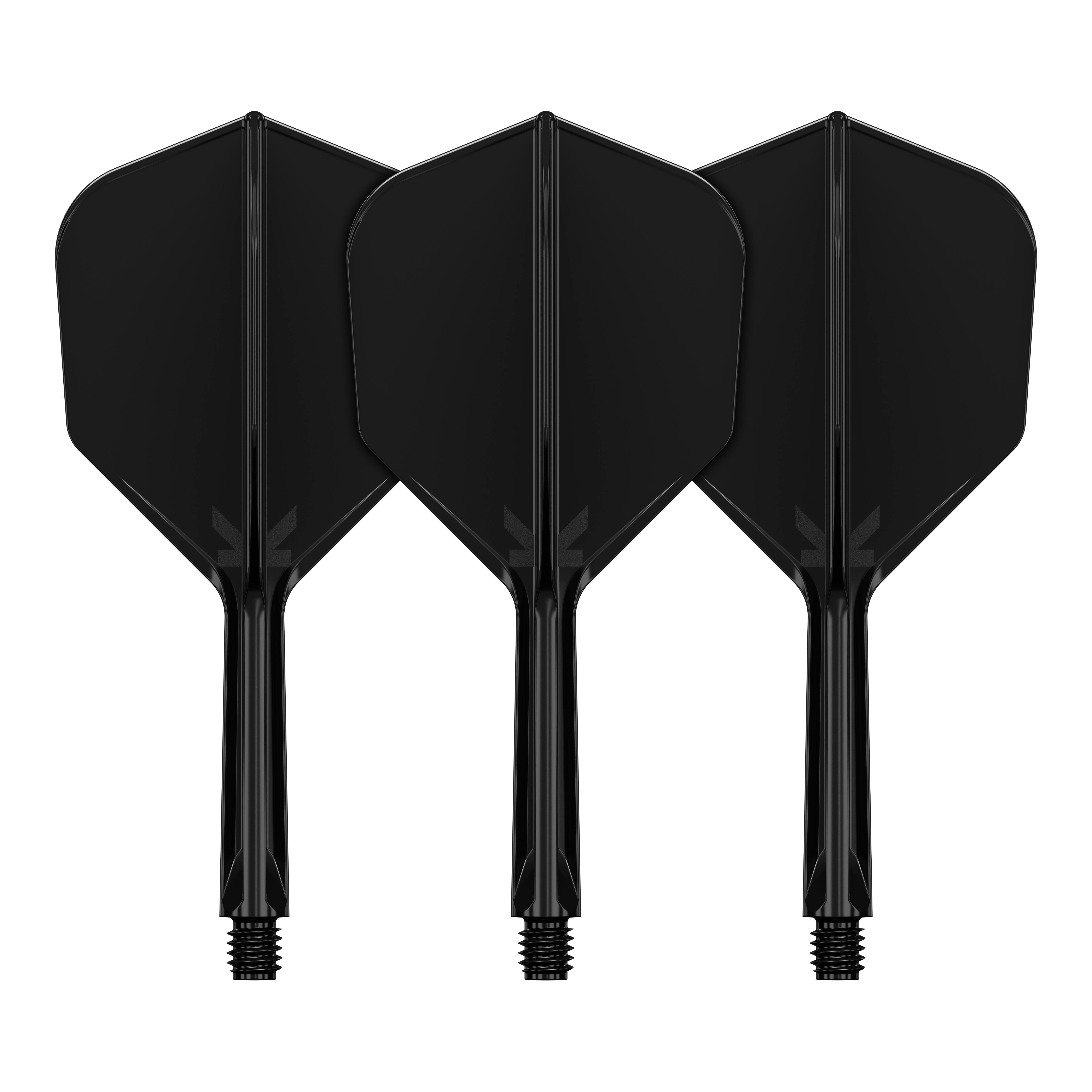 Zu sehen ist das Flight-System Target K-Flex No6 in Schwarz mit einer Länge von 26 mm. Es handelt sich um ein Zubehör für Dartpfeile.