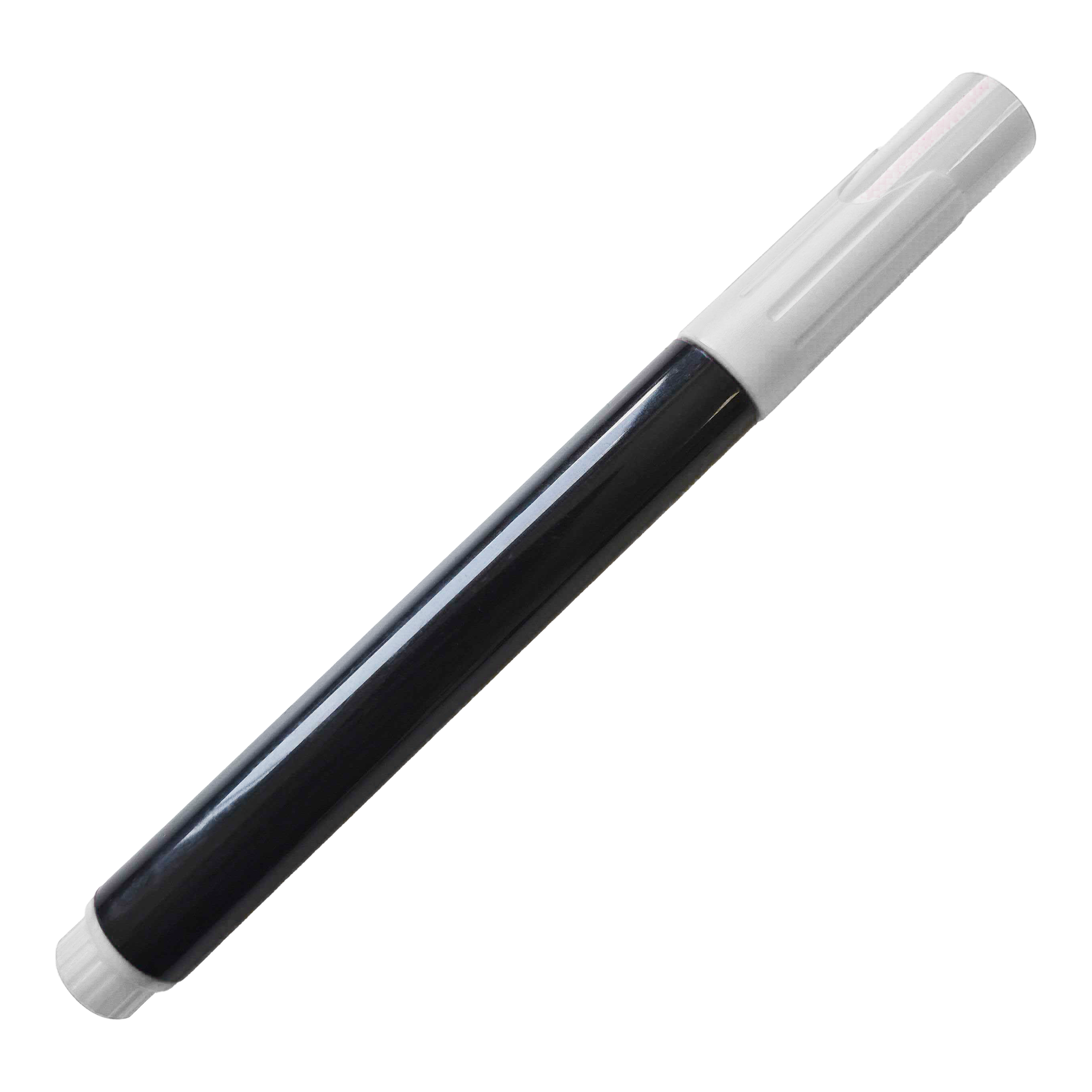 Board Marker Auf dem Bild ist ein schwarzer Whiteboard-Marker mit weißer Kappe zu sehen. Der Marker liegt schräg auf einem neutralen Hintergrund.