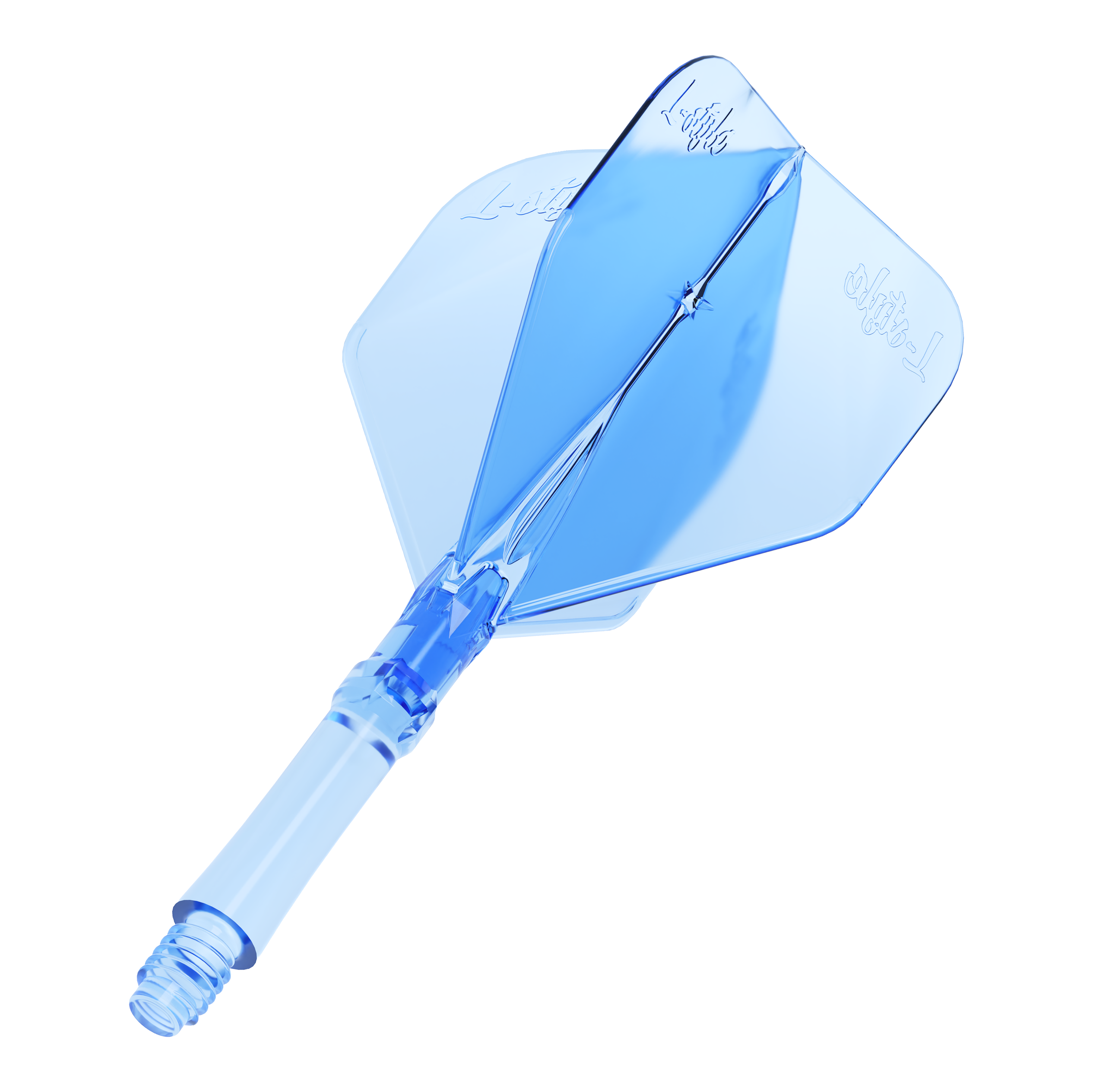 L-Style L-Sytem Flights - Clear Blue-190 Abgebildet ist das Produkt L-Style L-Sytem Flights - Clear Blue. Die transparent blauen Flights werden zum Spielen von Darts verwendet.