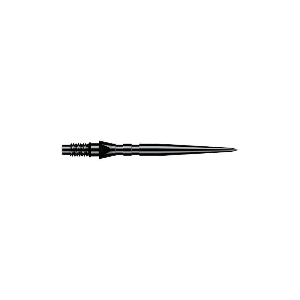 Winmau Switch Point Groove Steeldartspitzen - Schwarz Zu sehen sind schwarze Winmau Switch Point Groove Steeldartspitzen mit einer Länge von 26 mm. Sie werden häufig als Ersatzspitzen für Steeldarts genutzt.