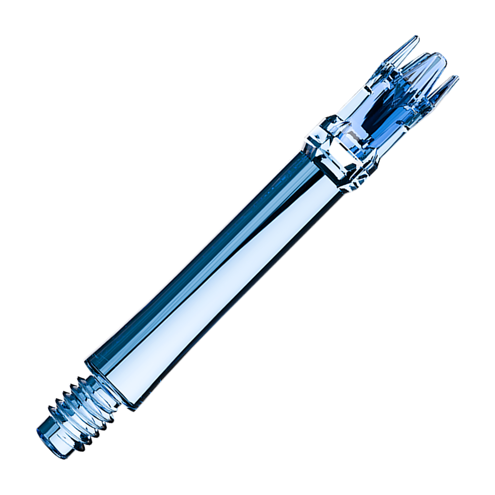 L-Style L-System Ersatzshafts - Clear Blue Abgebildet sind zwei blaue transparente Ersatzshafts. Die Shafts werden nebeneinander dargestellt.