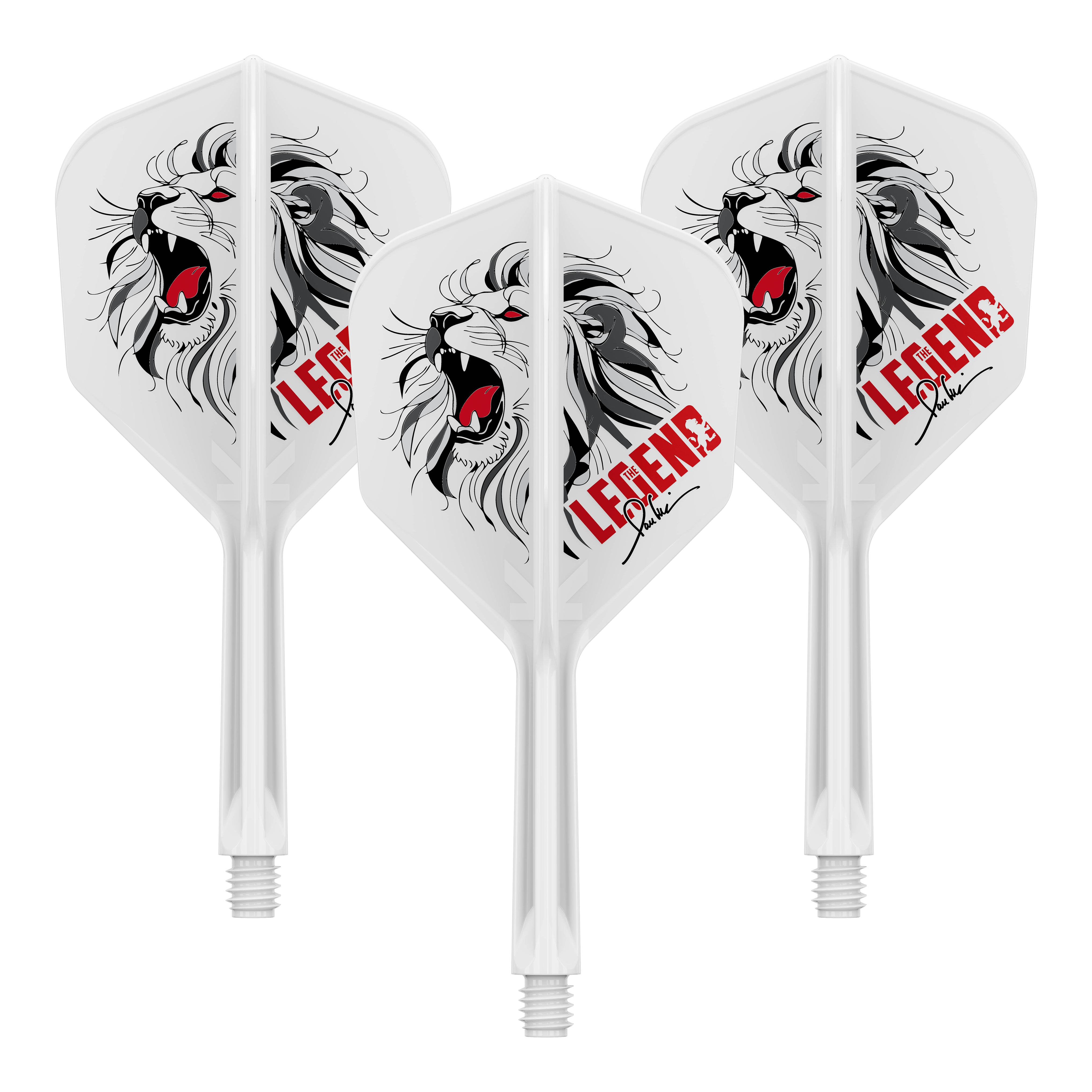 Target Japan K-Flex Paul Lim The Legend Printed No6 Flights Gezeigt wird ein Set von 'Target Japan K-Flex Paul Lim The Legend' No6 Dartflights mit 26mm Länge. Das Set besteht aus mehreren Flights in identischem Design.