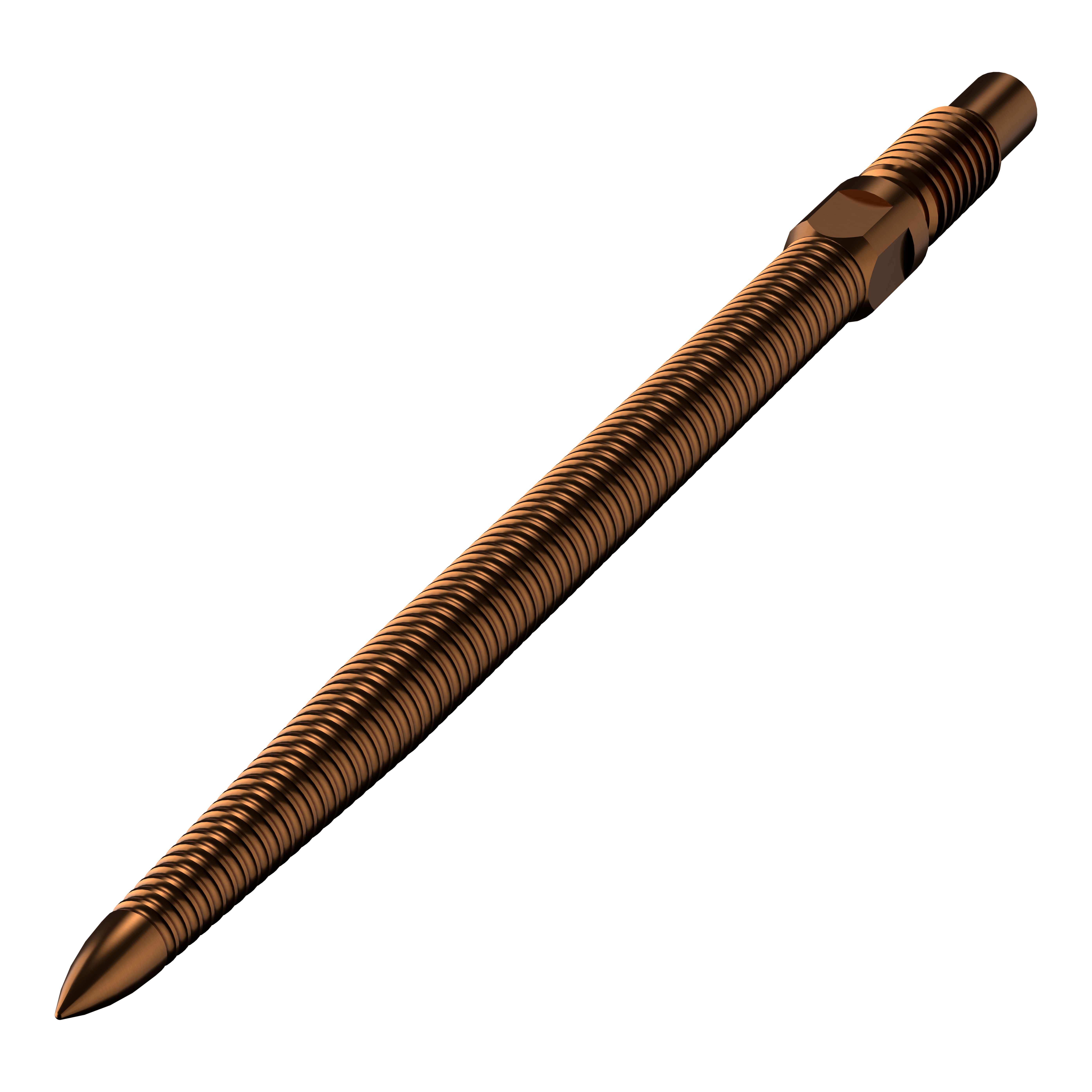 Bulls NL Convertible Point Dartspitzen - Micro Grip - Bronze Abgebildet ist eine einzelne Dartspitze mit MicroGrip in Bronze. Die Länge der Spitze beträgt 32mm.