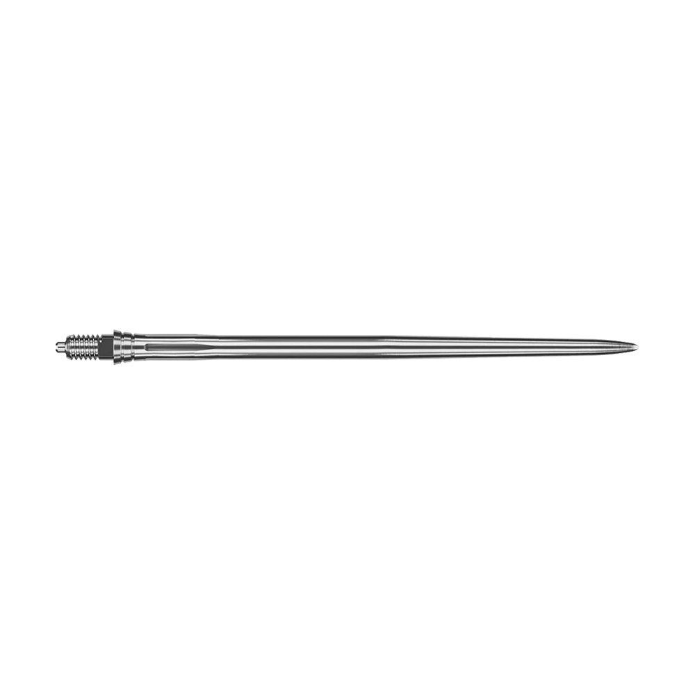 Das Bild zeigt EVO244 Caliburn EZ-EVO Dartspitzen Smooth Silber 50mm. Es handelt sich um silberne Dartspitzen in glatter Ausführung.