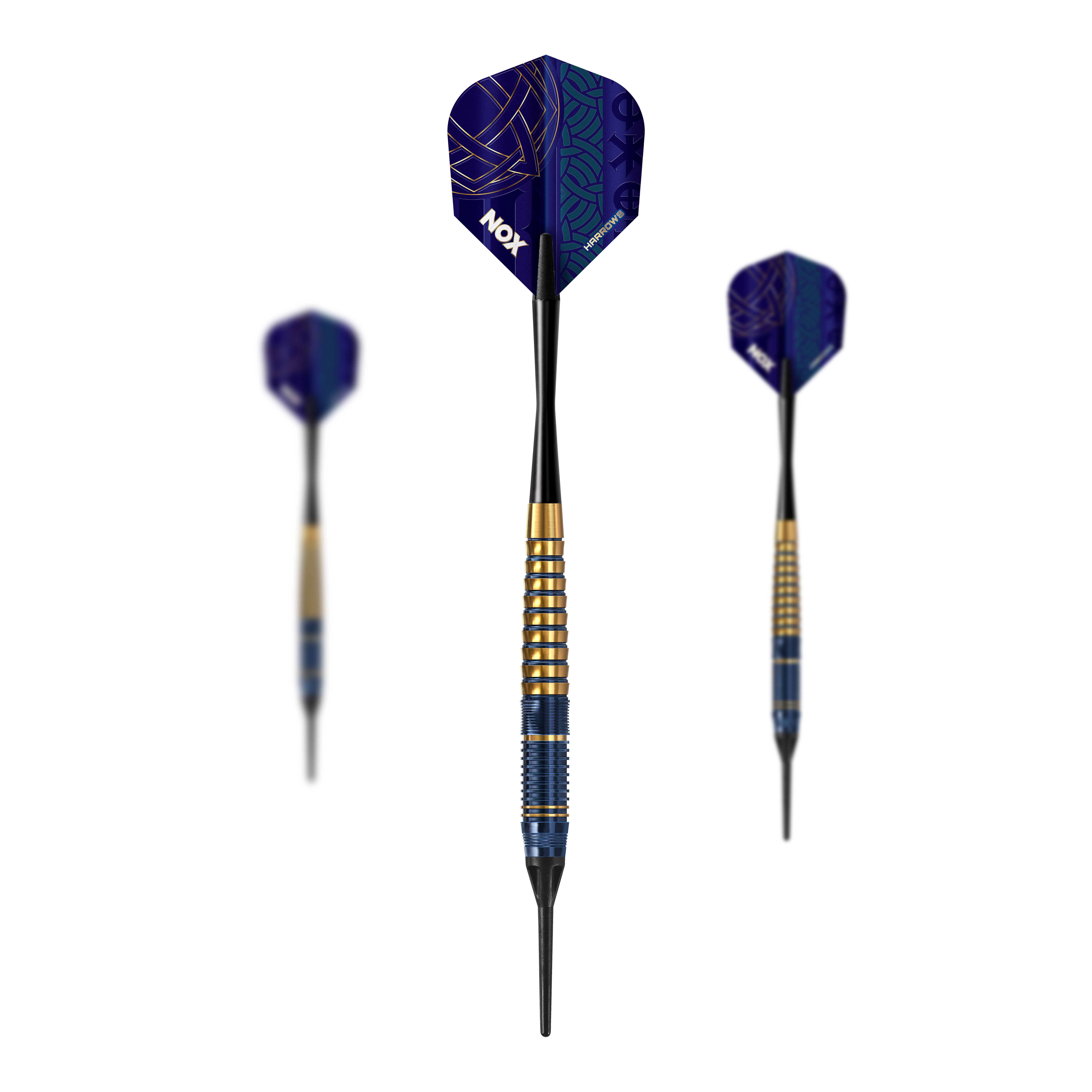 Harrows Nox Premium Brass Softdarts Hier sind die Harrows Nox Premium Brass Softdarts abgebildet. Diese Pfeile sind für Softdart geeignet und bieten gute Qualität.