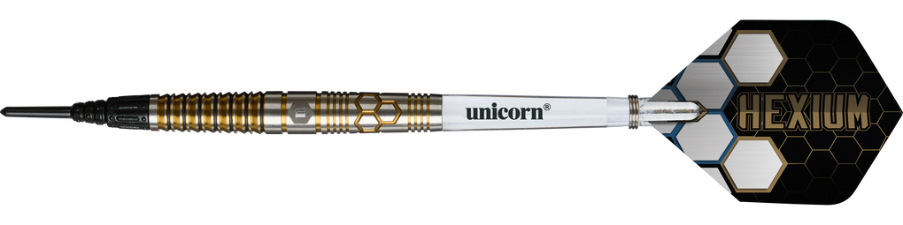 Unicorn Hexium Style 03 Gold & Black Softdarts - 23g