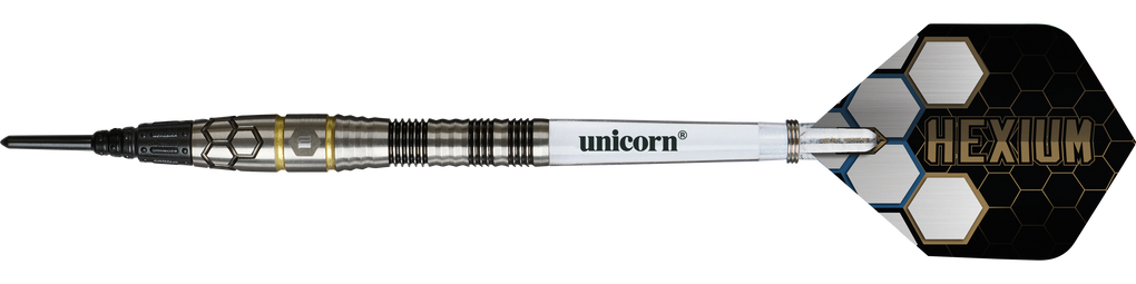 Unicorn Hexium Style 01 Black & Gold Softdarts - 22g