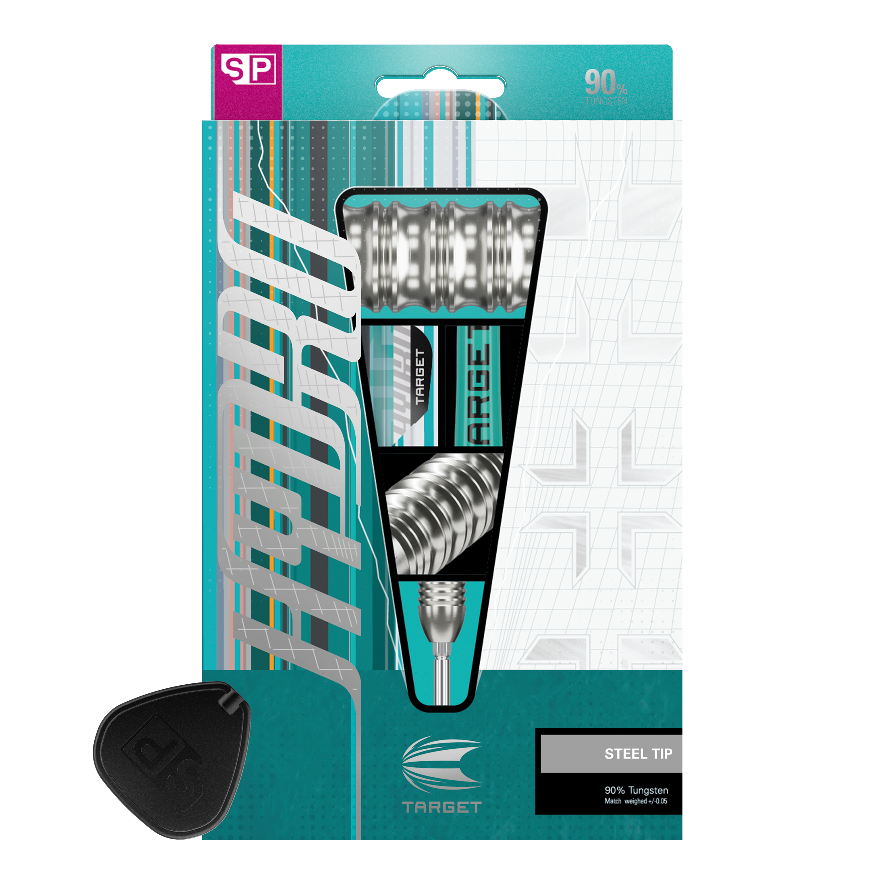 Dieses Bild zeigt die Target Hydro 03 Swiss Point Steeldarts. Die Darts sind modern gestaltet und für Dartspieler geeignet.