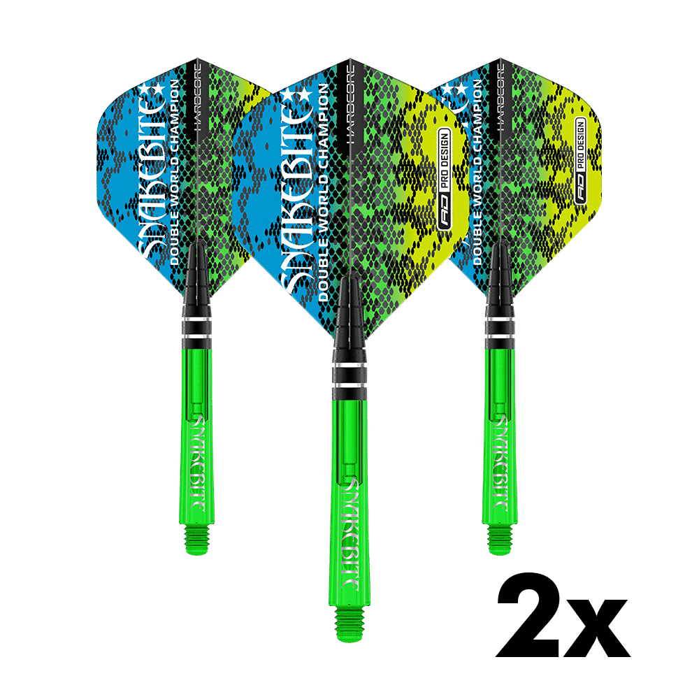 Red Dragon Peter Wright Nitrotech Hardcore Combo Flight Shafts Pack