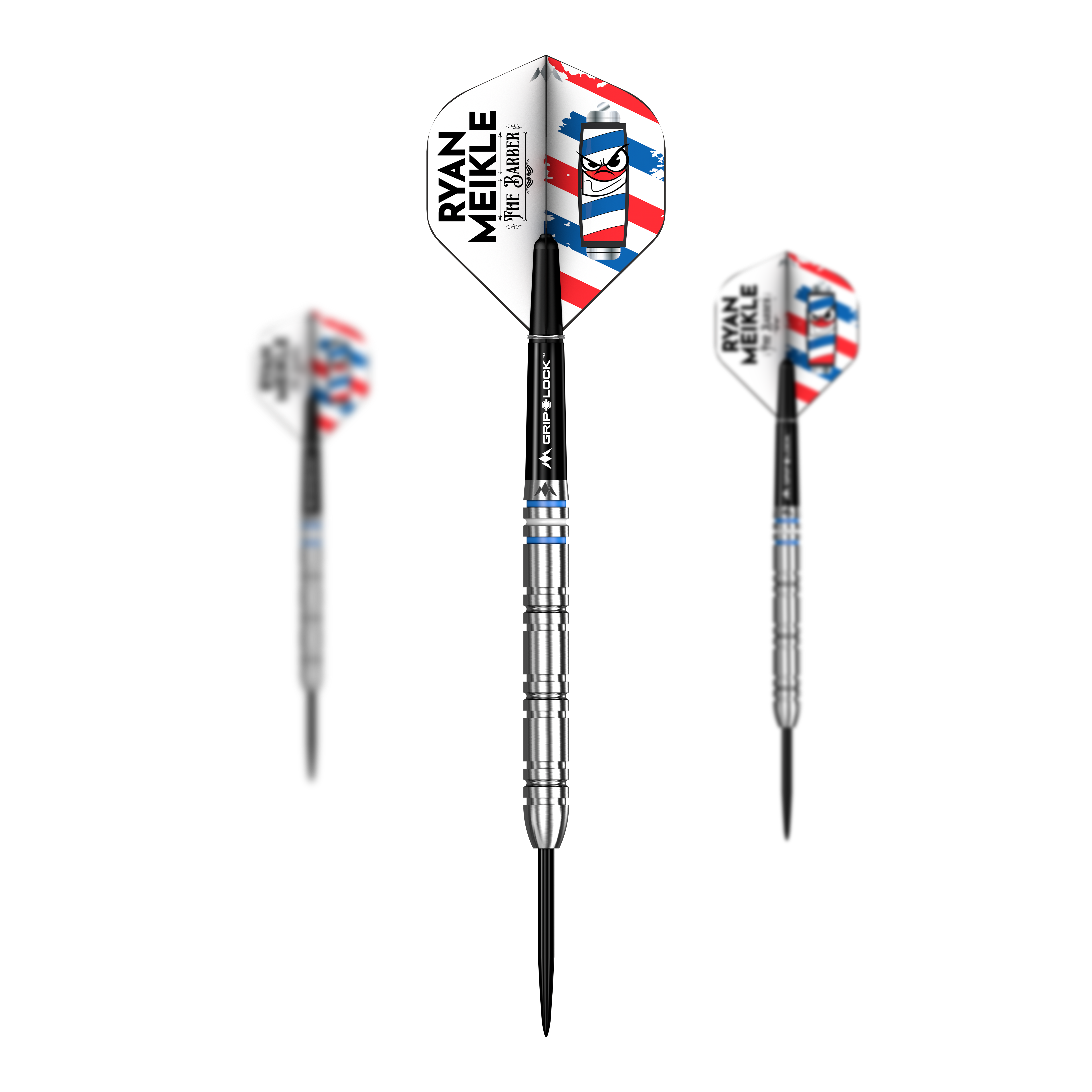 Mission Ryan Meikle The Barber Steeldarts - 23g Mission Ryan Meikle The Barber Steeldarts - 23g Set ist zu sehen. Das Produkt wird aus mehreren Perspektiven gezeigt.