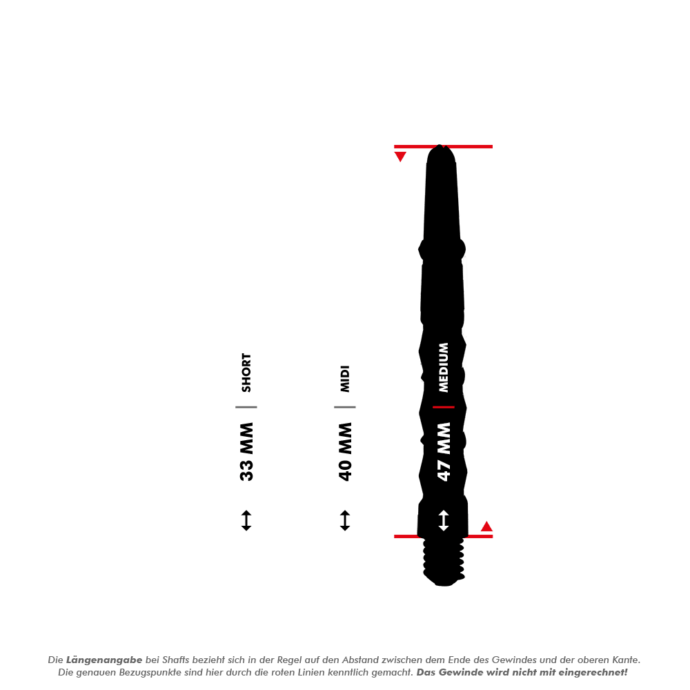 Harrows Carbon ST Shafts - Schwarz