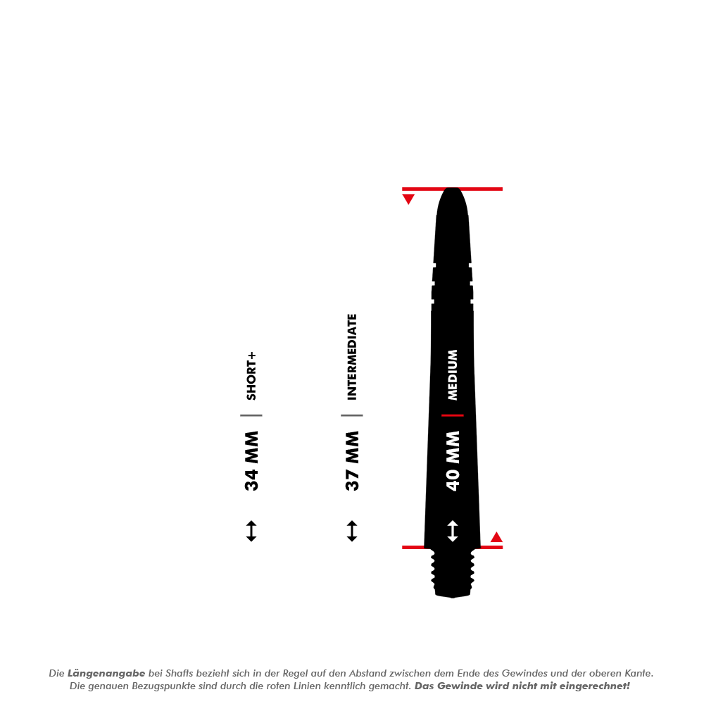 Winmau Vecta Shafts - Gelb