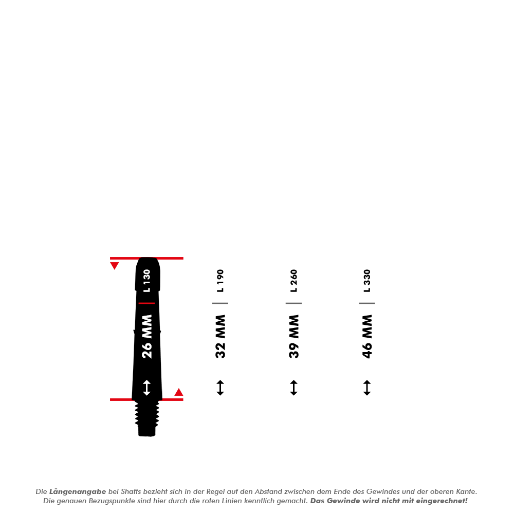 L-Style L-Shafts Locked Straight - Clear