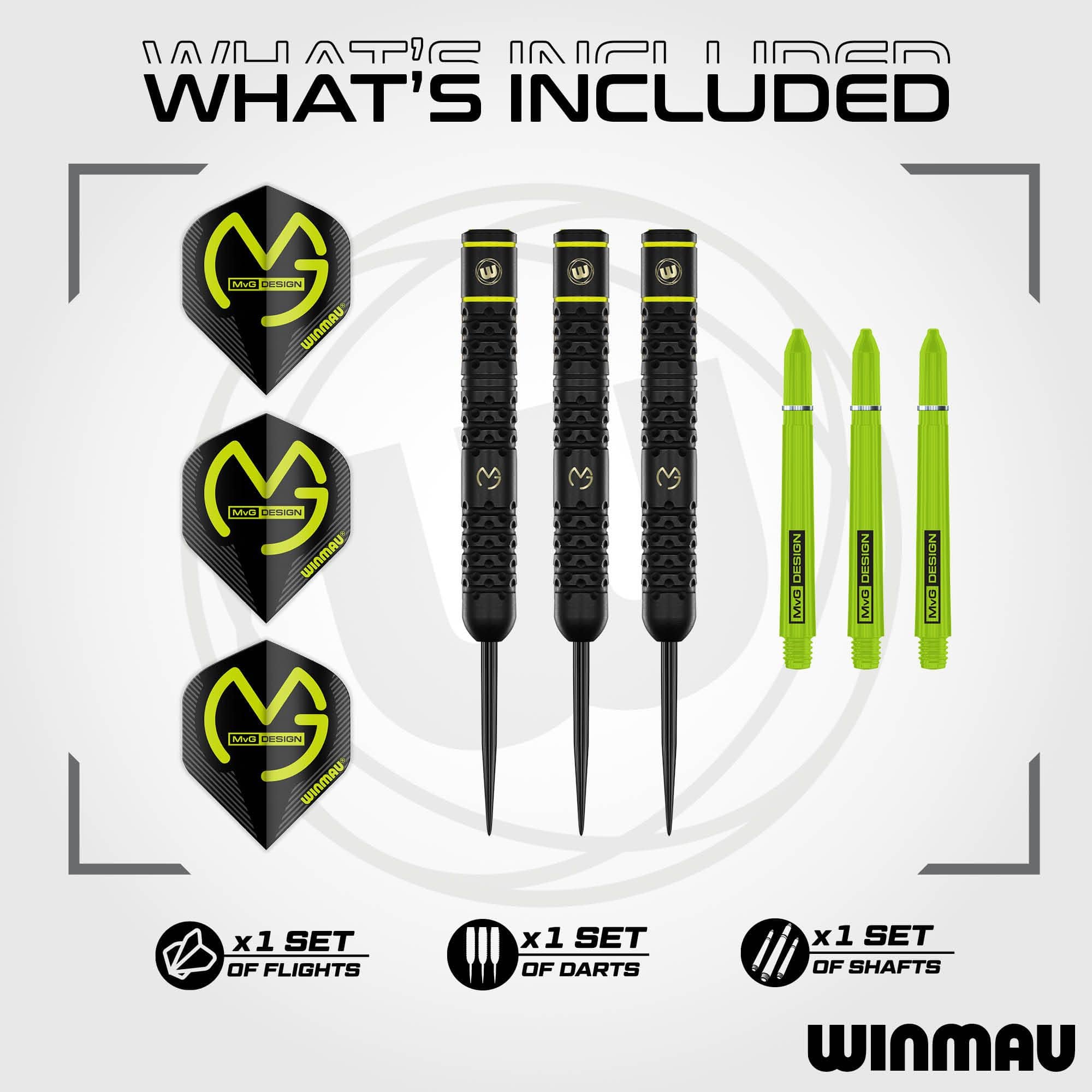 Winmau Michael Van Gerwen Steeldarts - 21 g Abgebildet sind die Winmau Michael Van Gerwen Steeldarts mit 21 Gramm. Diese Darts zeichnen sich durch hohe Qualität aus.