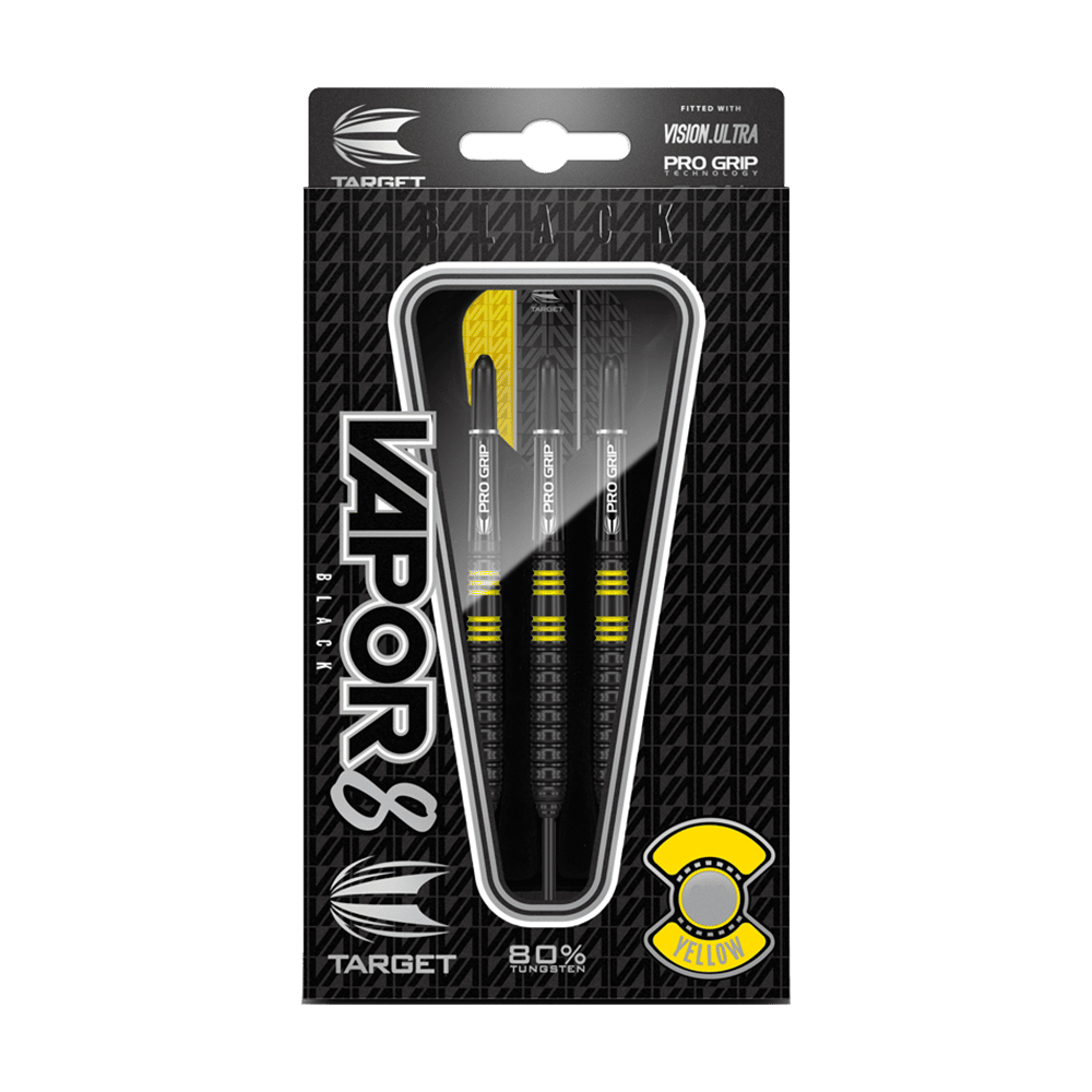 Target Vapor8 Black Yellow Steeldarts