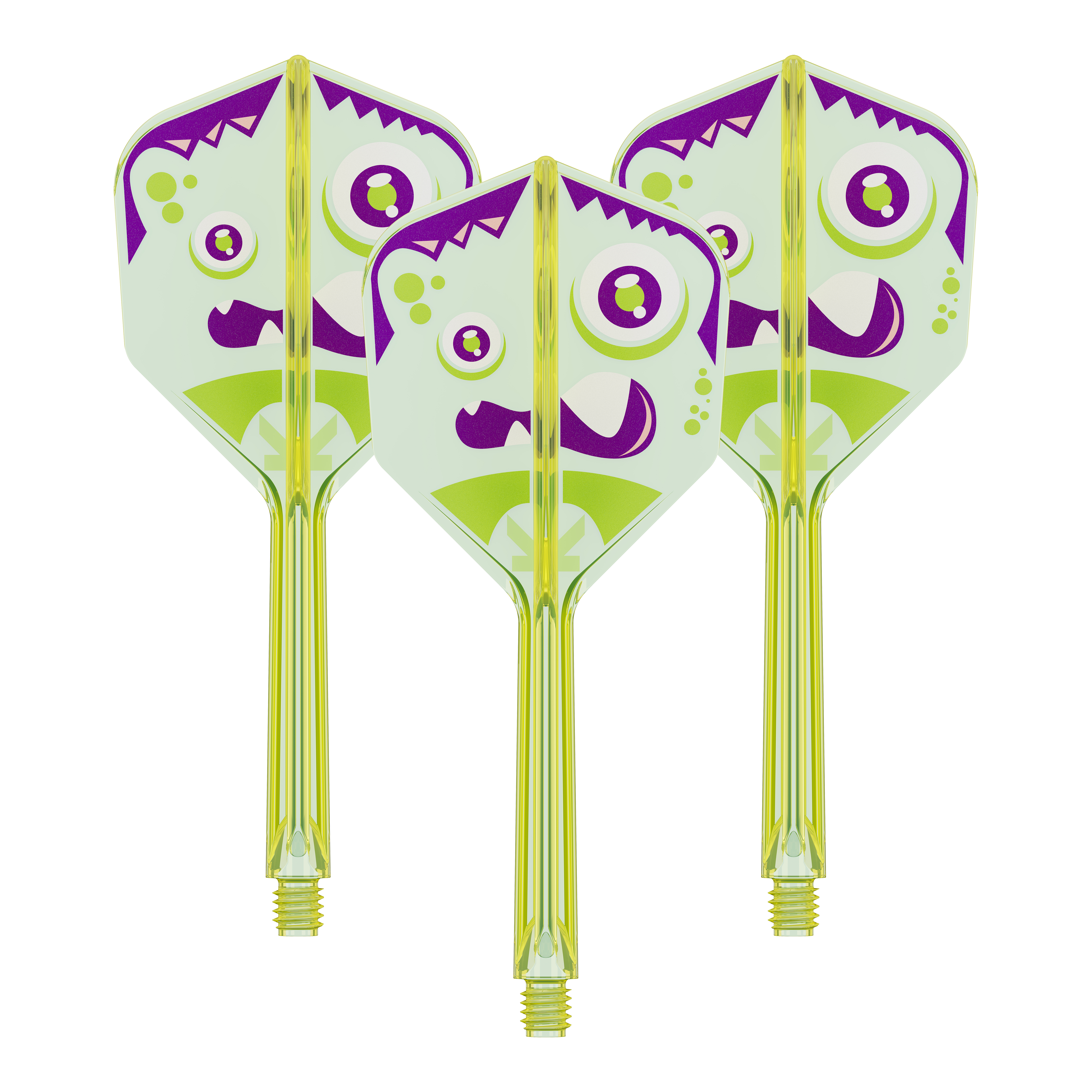 Target Japan K-Flex Xeno No6 Flights Dieses Bild stellt das Produkt 410324_Target_Japan_K-Flex_Xeno_No6_Flights_33mm_1Set dar. Es sieht aus wie ein Set an Dart-Flights.