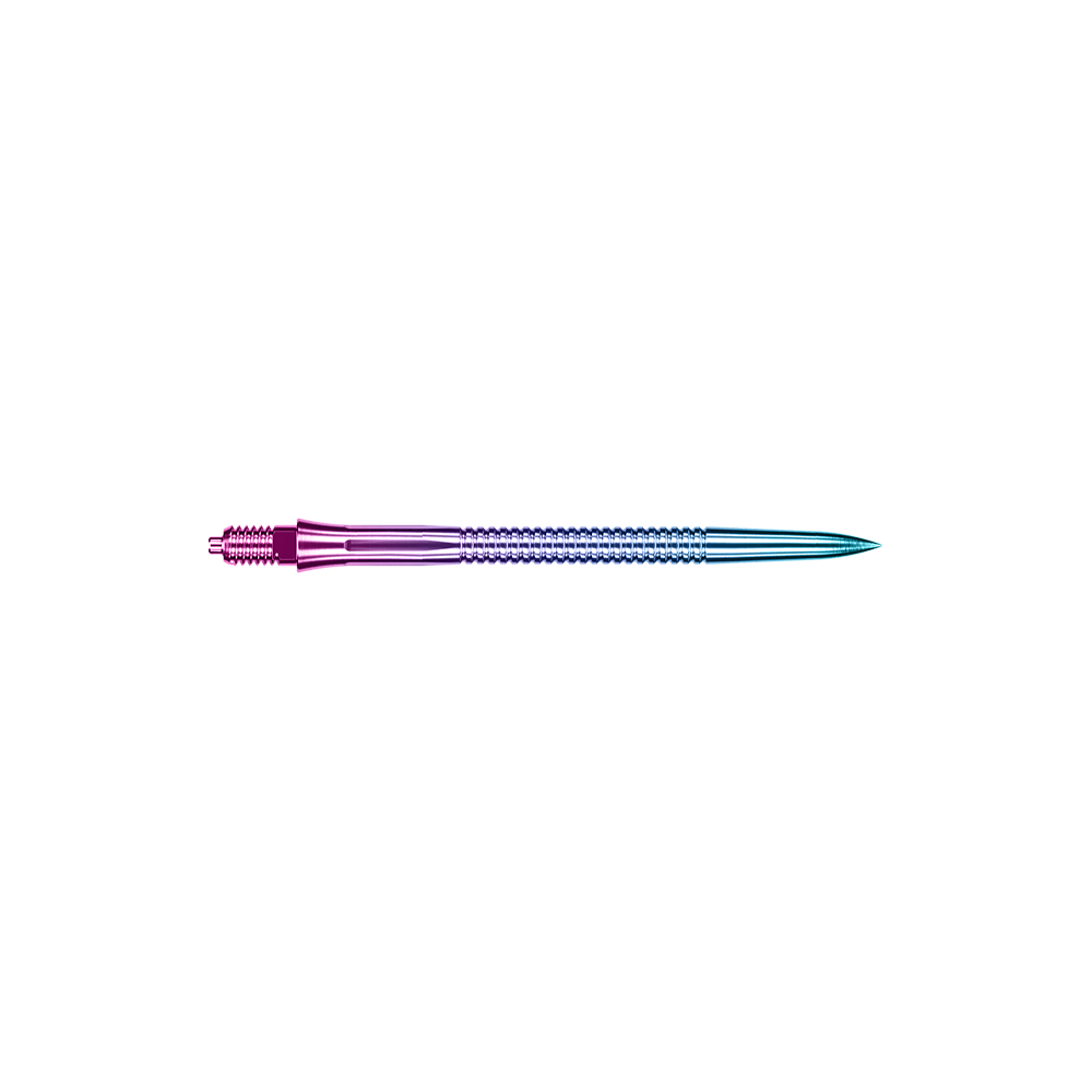 Caliburn EZ-EVO Dartspitzen - Grooved - Rainbow Bunt glänzende Dartspitze mit Rillen, Länge 36mm. Die Spitze ist für den Einsatz mit Darts geeignet.