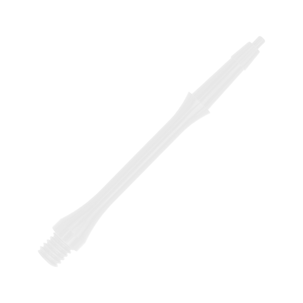 HRC-12596-W_Harrows_Clic_Slim_Shafts_White_30mm_2mFZ1zbf4bWgI5 Das Bild zeigt einen weißen Harrows Clic Slim Shaft. Es handelt sich um einen schlanken Schaft für Darts.