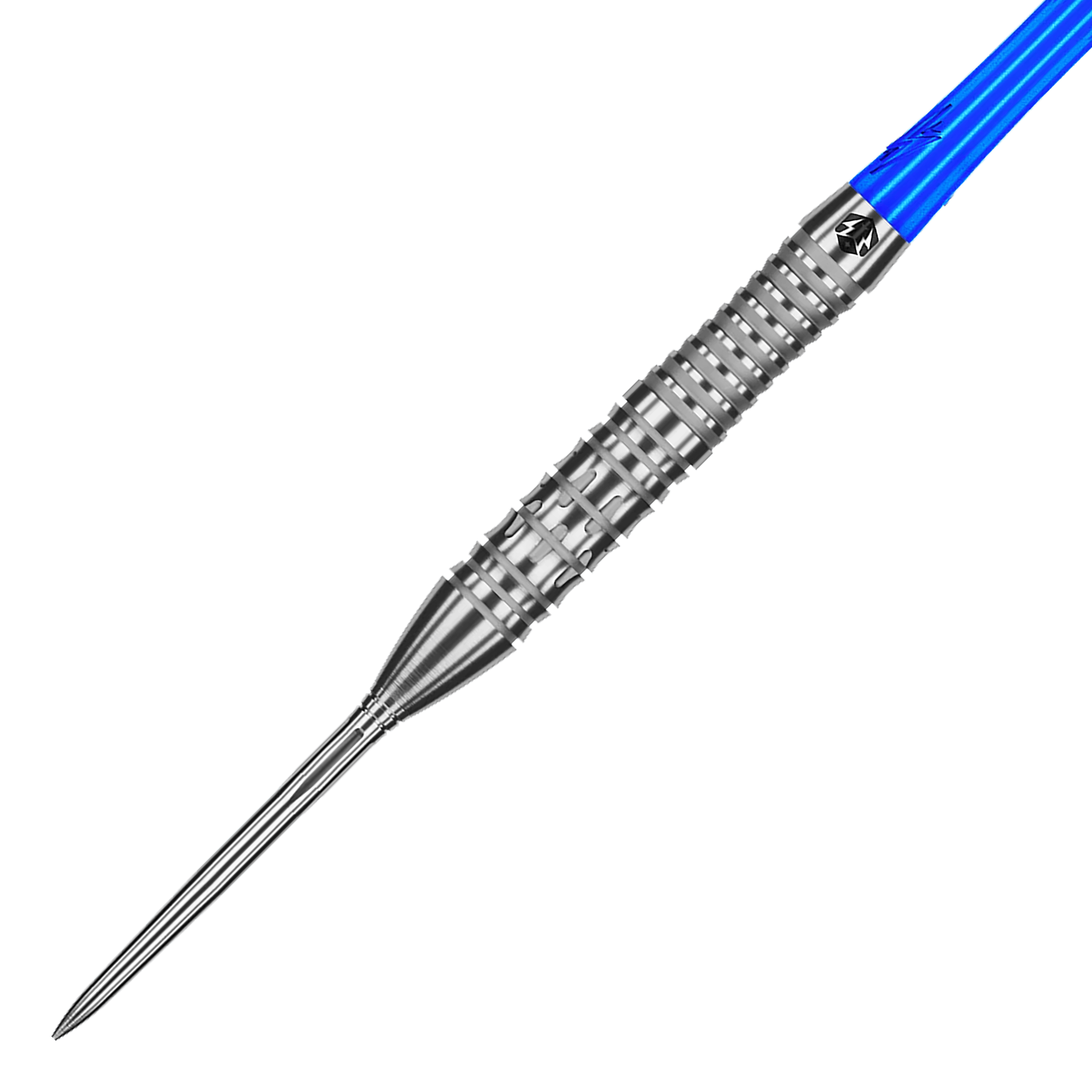 Das Bild zeigt die Caliburn Rix EZ-EVO R2 Steeldarts. Die Darts sind hochwertig verarbeitet und für den professionellen Gebrauch geeignet.