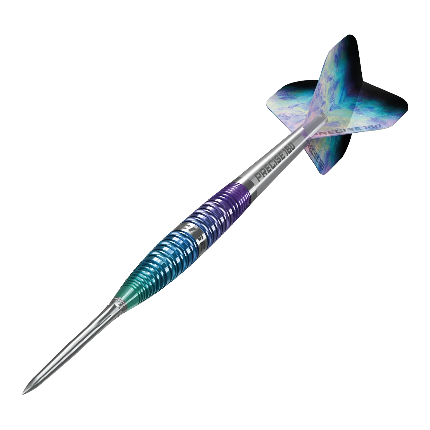 Precise 180 Northern Lights Steeldarts Abgebildet sind die Precise 180 Northern Lights Steeldarts. Die Steeldarts zeichnen sich durch ihr spezielles Design aus.