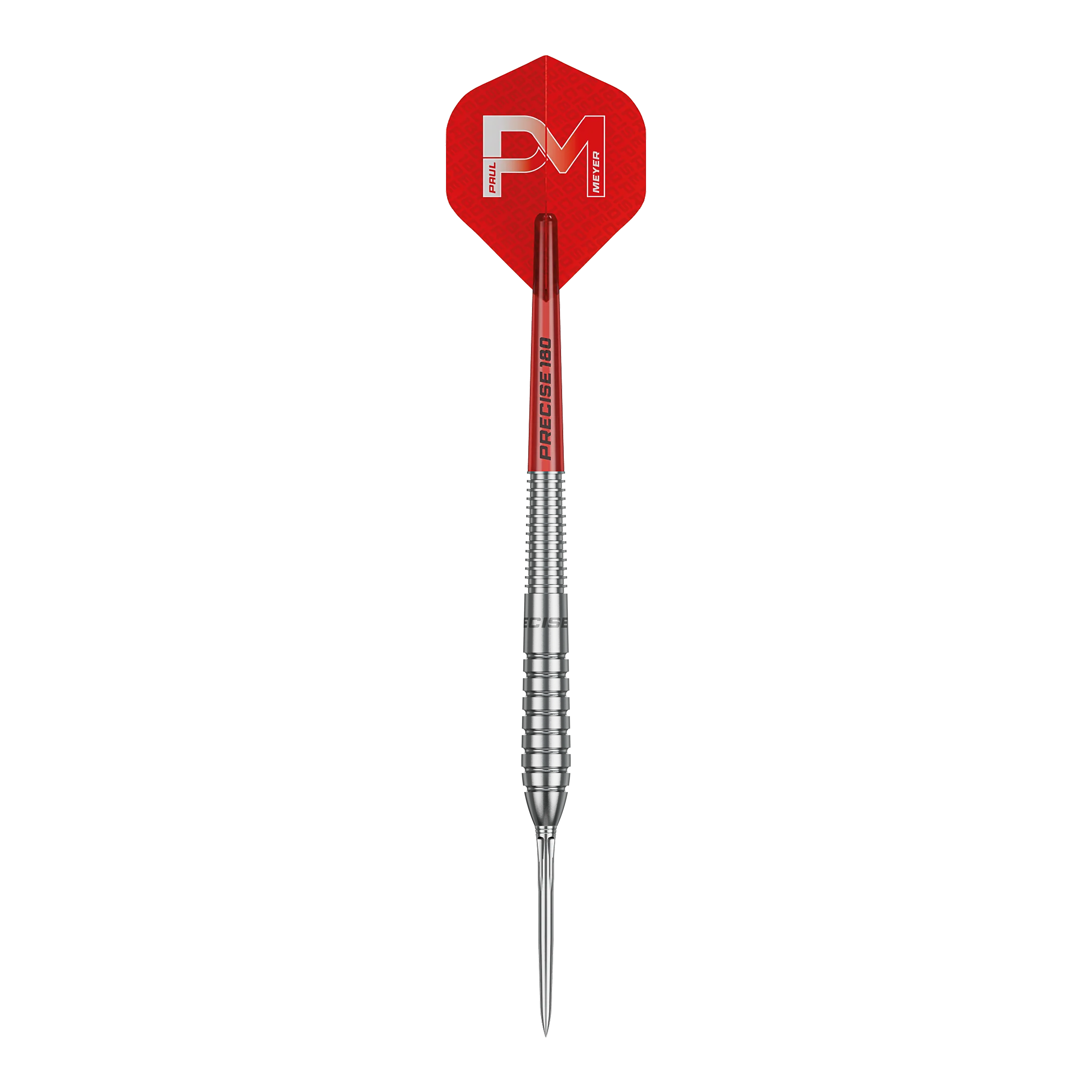 Precise 180 Paul Meyer Version 1 Steeldarts Abbildung der Precise 180 Paul Meyer Version 1 Steeldarts. Diese Darts sind für präzises Werfen konzipiert.