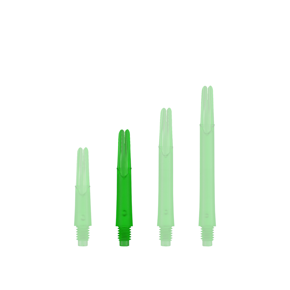 L-Style L-Shafts Locked Straight - Green 190 L-Style L-Shafts Locked Straight mit farbigem Schaft in mittlerer Länge. Ein einzelner Schaft ist abgebildet.