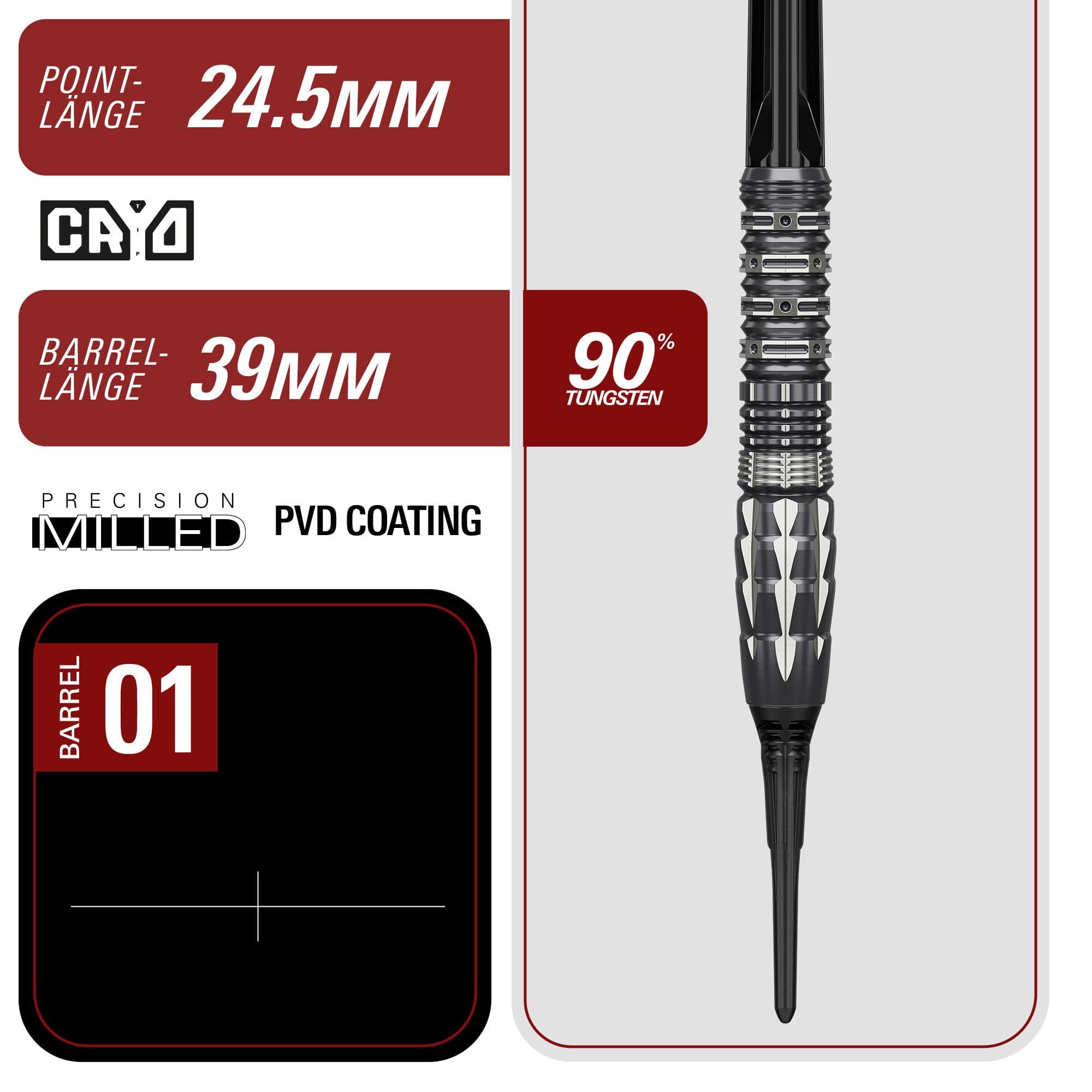 Target Japan Pyro GEN12 Softdarts - 17g Target Japan Pyro GEN12 Softdarts - 17g