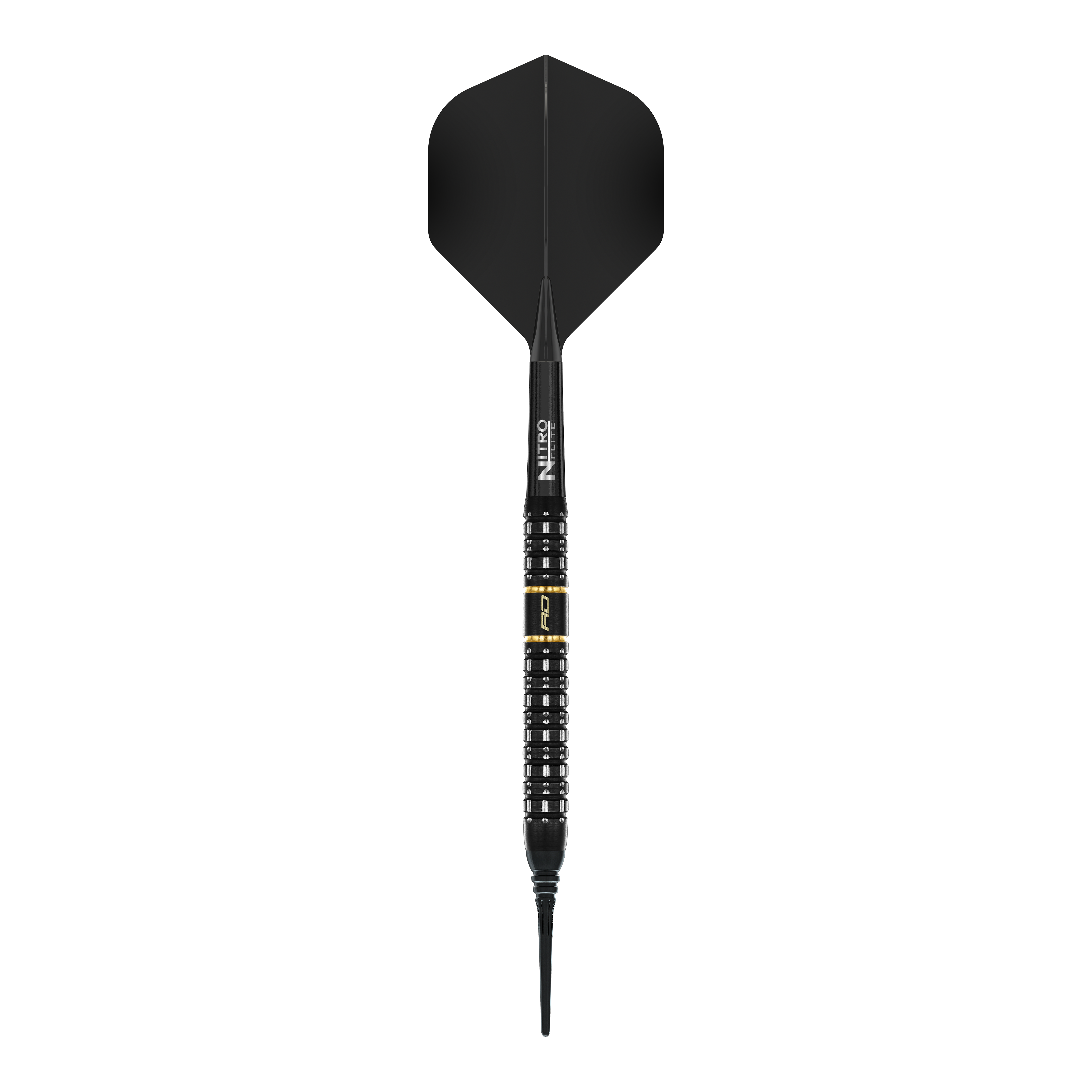 Das Bild zeigt Red Dragon Ascend Parallel Softdarts mit einem Gewicht von 20g. Diese Darts sind speziell für Softdartspiele konzipiert.