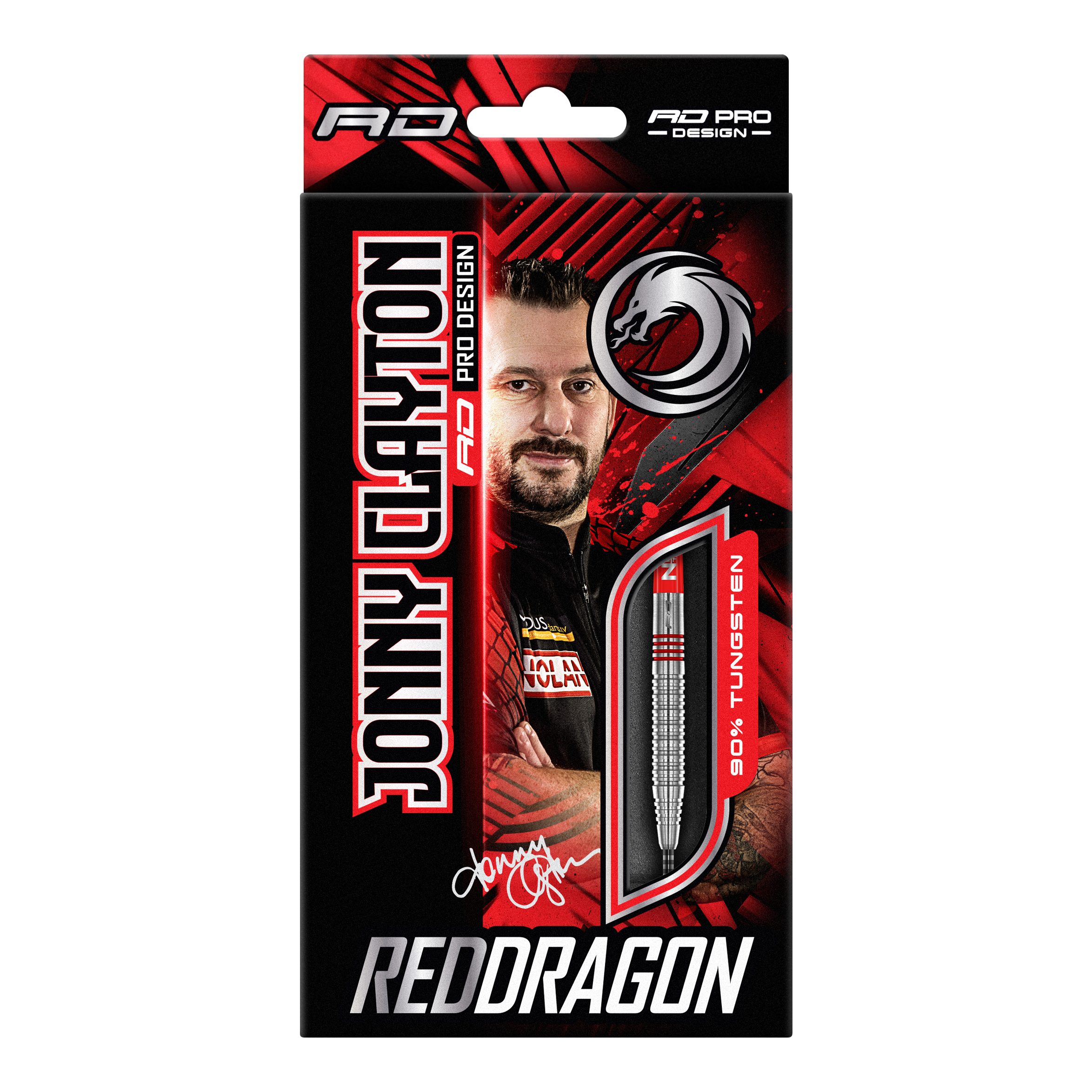 Red Dragon Jonny Clayton Original 2 Steeldarts Zu sehen sind die Red Dragon Jonny Clayton Original 2 Steeldarts. Diese Darts wurden speziell für Jonny Clayton entworfen.