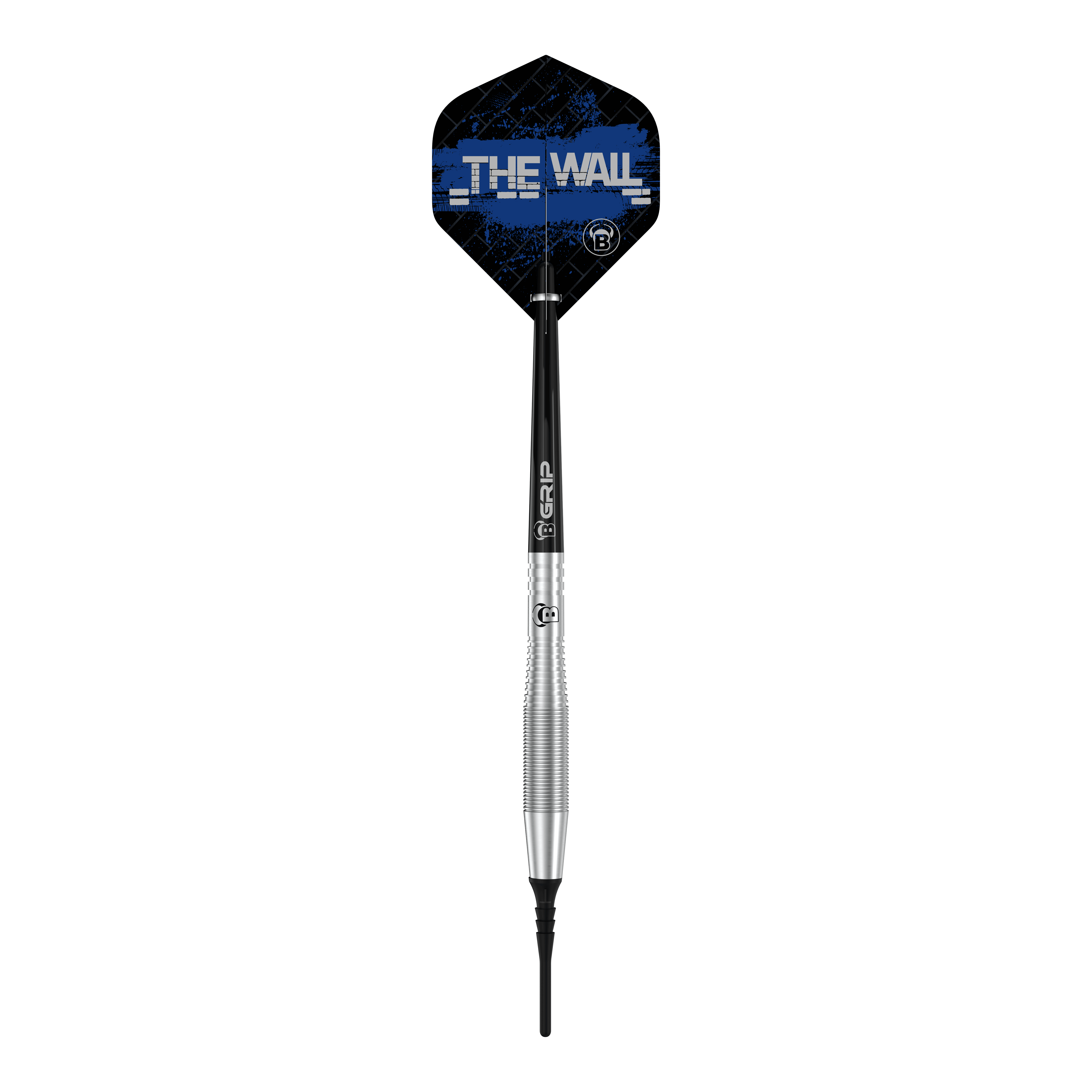 Bulls Martin Schindler TW80 Softdarts - 18g Dies ist ein Bulls Martin Schindler TW80 Softdart mit einem Gewicht von 18g. Auf dem Flight steht in blauer Schrift "THE WALL".