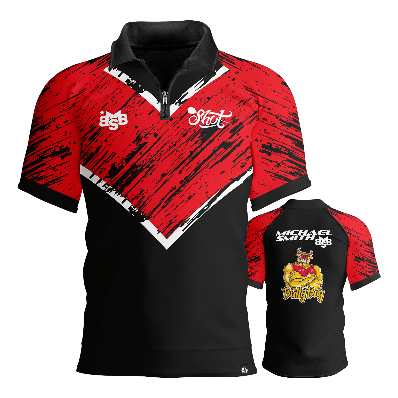 Shot Michael Smith Red Strip Polo Dartshirt Shot Michael Smith Red Strip Polo Dartshirt