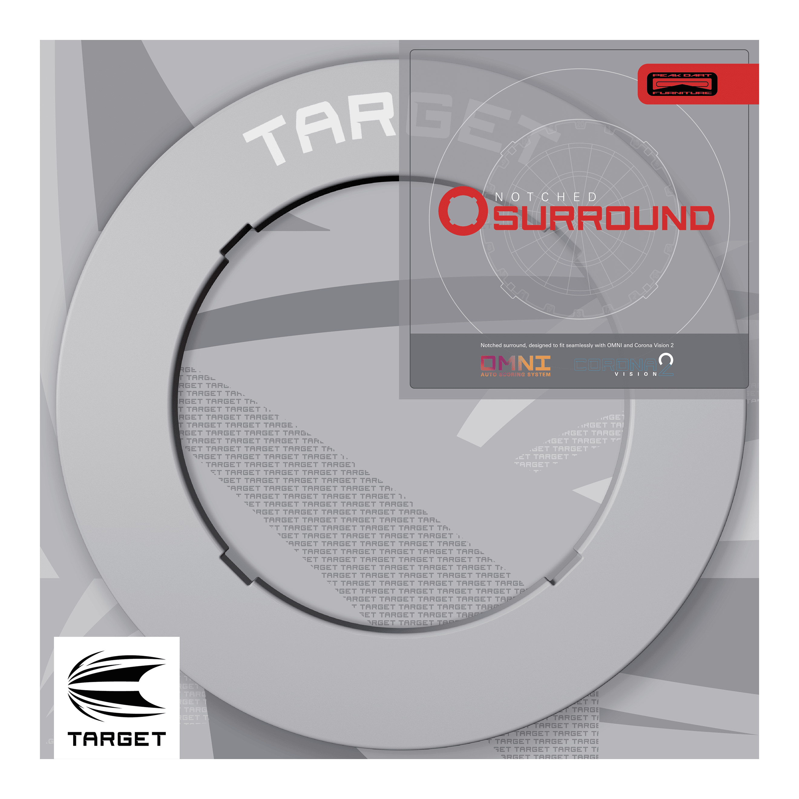 Target Notched Dartboard Surround