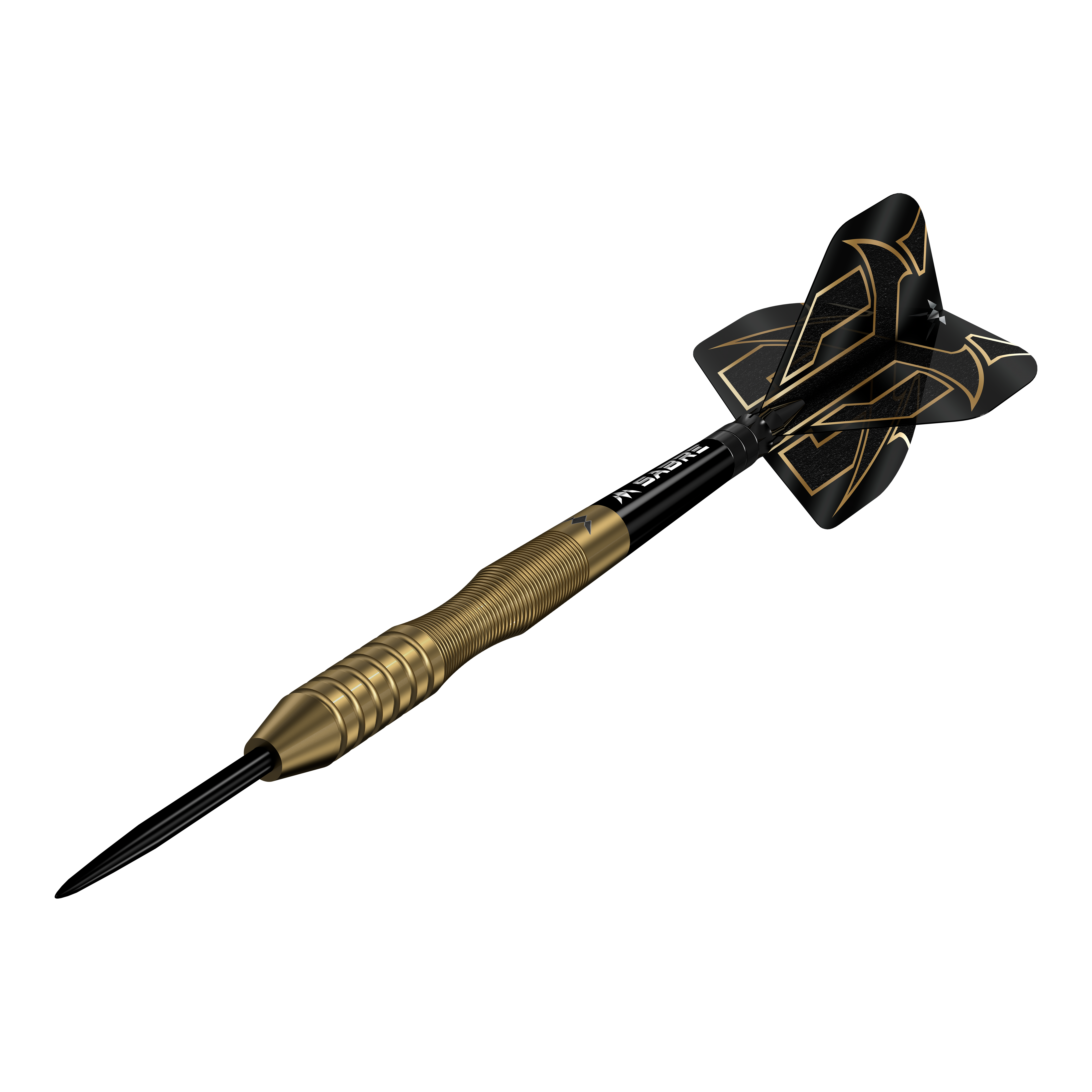 Mission Viktor Tingstrom Gold Steeldarts - 22g Mission Viktor Tingstrom Gold Steeldarts - 22g wird im Bild präsentiert. Die Abbildung verdeutlicht die goldene Oberfläche der Darts.