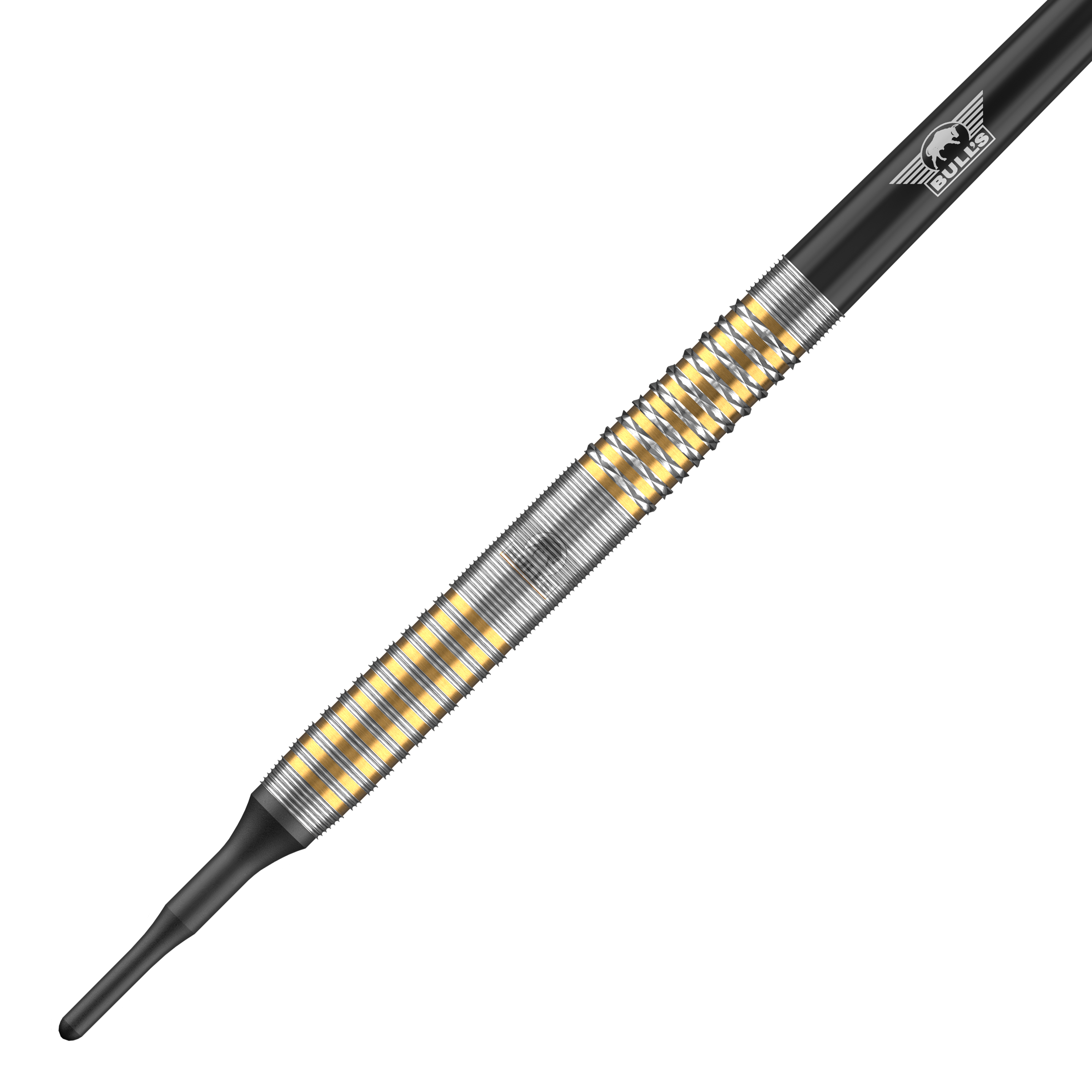 Auf dem Bild sind die Bulls NL Vintago Ghost Softdarts - 20g zu sehen. Diese Darts zeichnen sich durch ihr elegantes Design aus.