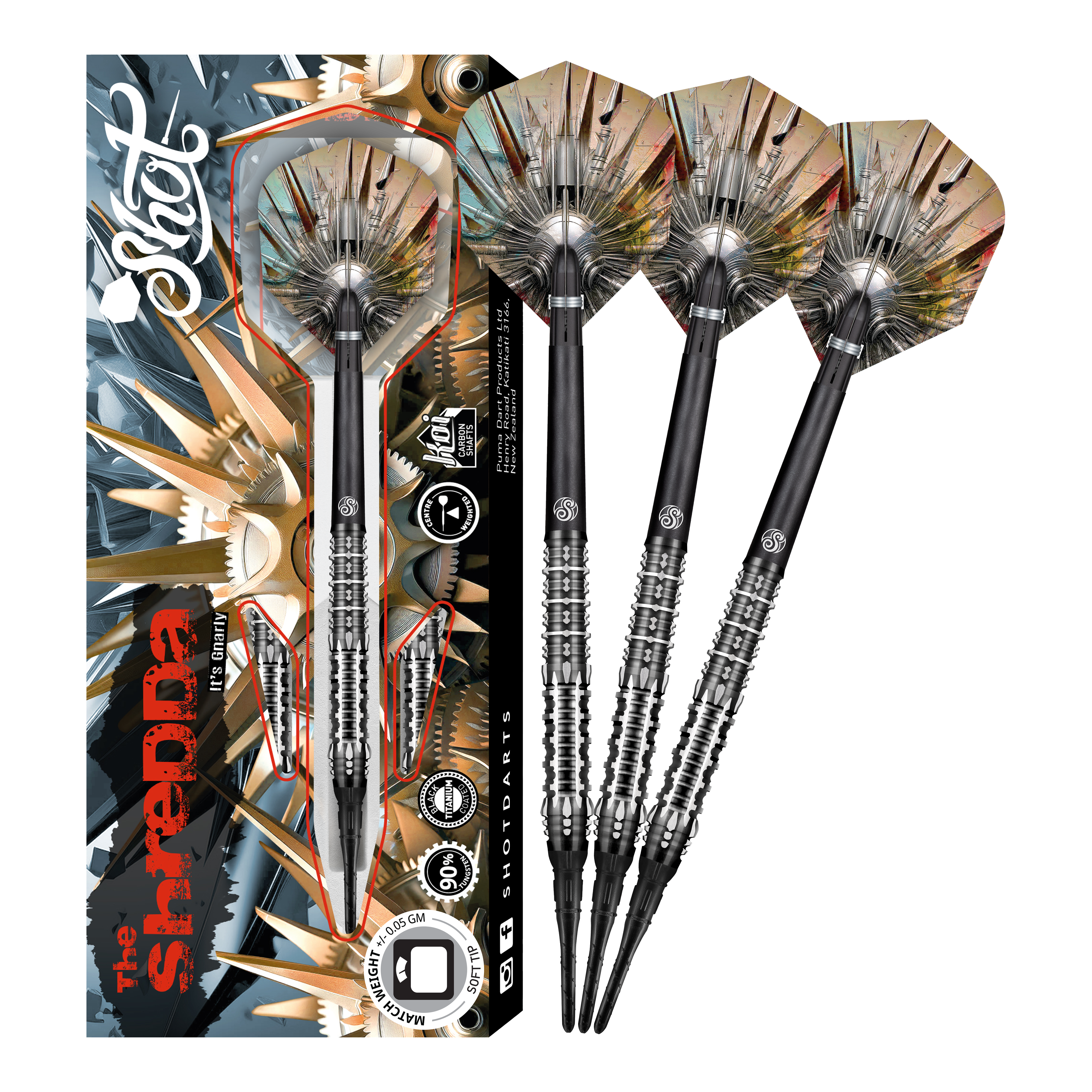 Shot Gnarly Shredda Softdarts - 20g