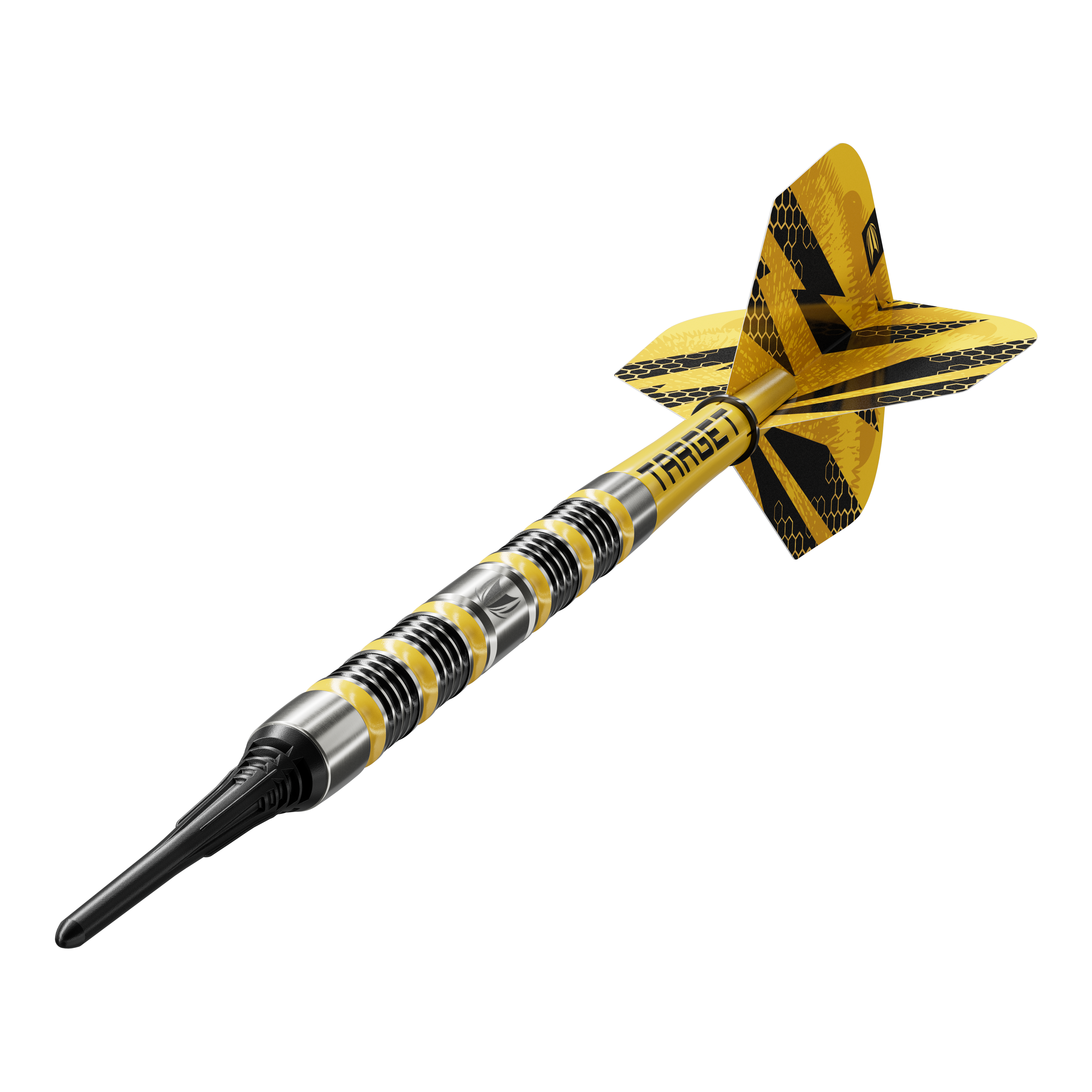Abgebildet ist das Produkt Target Buzz 11 Softdarts. Diese Softdarts bestechen durch ihre hochwertige Verarbeitung.