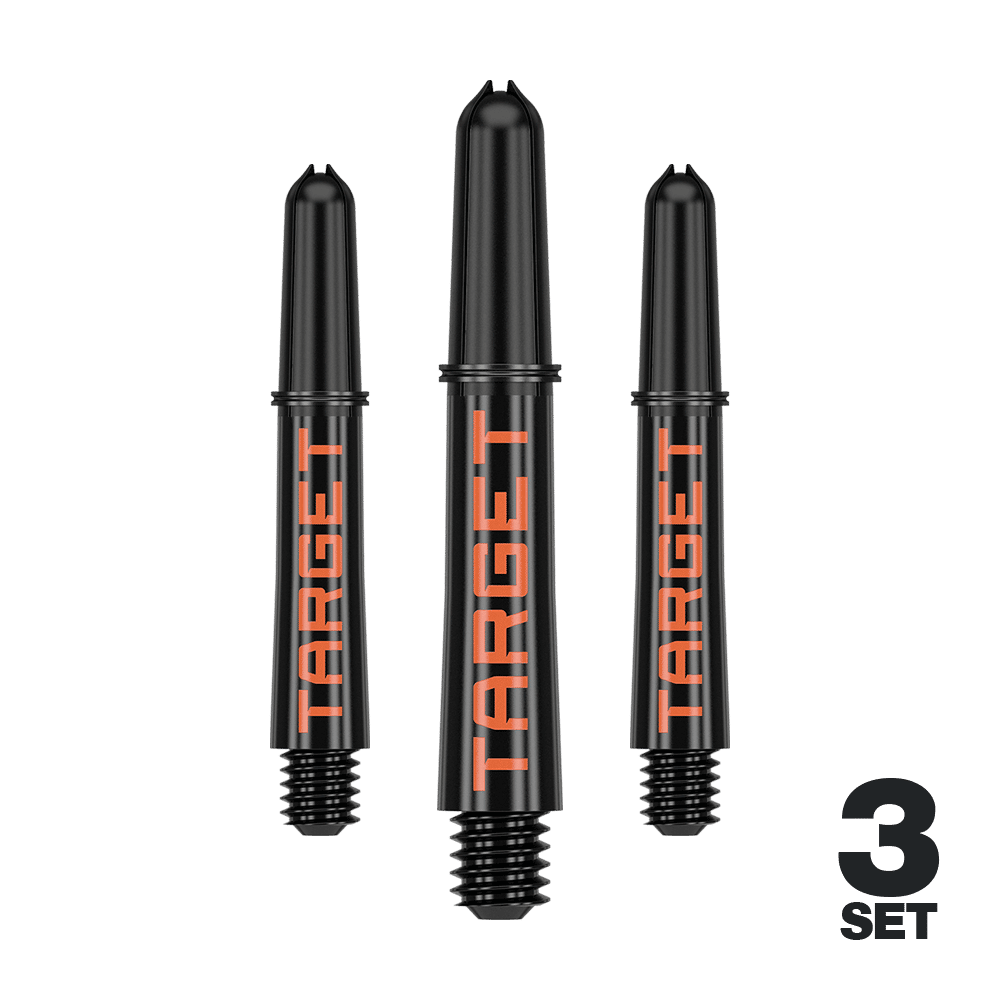 Target Pro Grip TAG Shafts - 3 Sets - Schwarz Orange