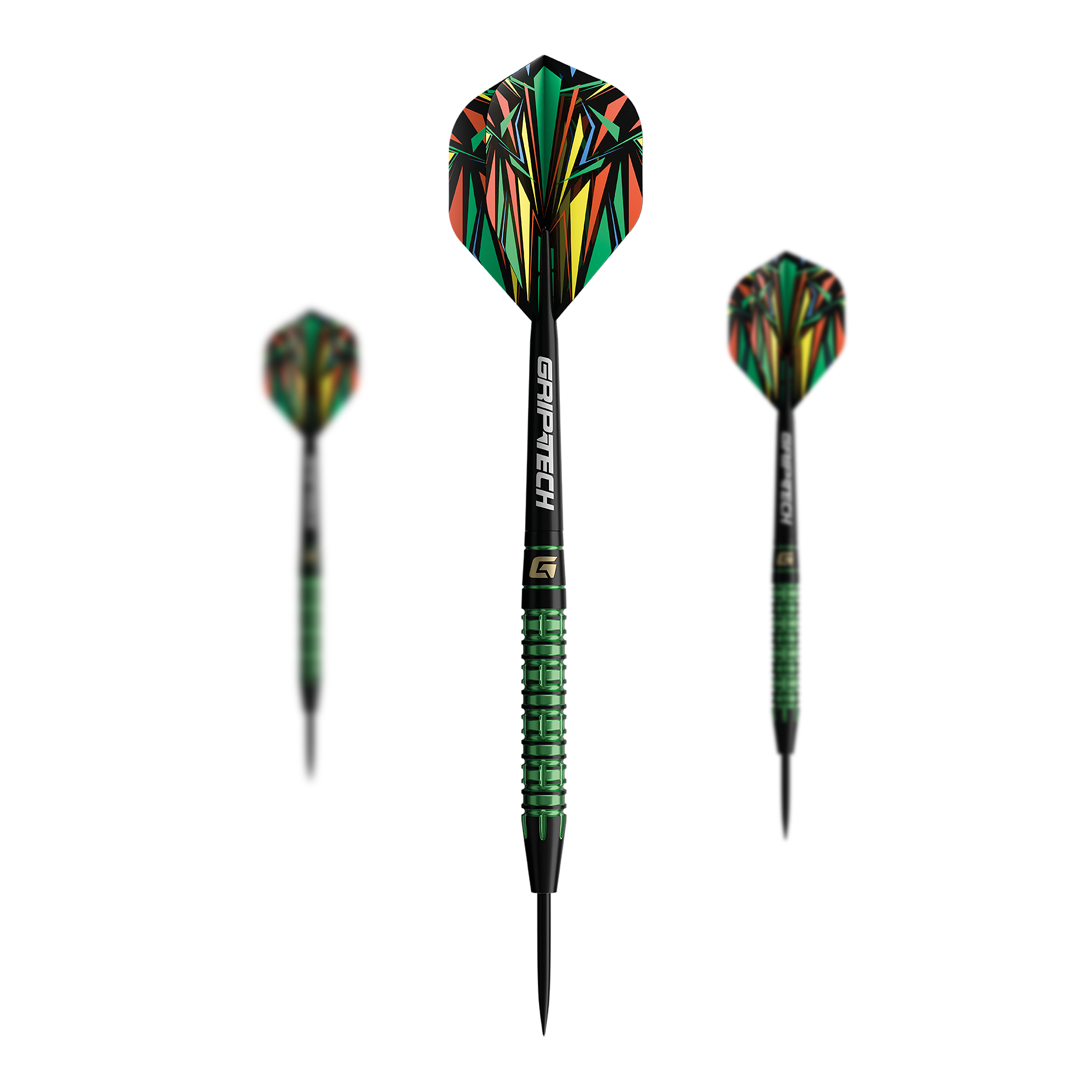 GOAT Athlete Green Tungsten Steeldarts Dieses Bild zeigt die GOAT Athlete Green Tungsten Steeldarts. Auf dem Foto ist die grüne Variante der Steeldarts zu sehen.