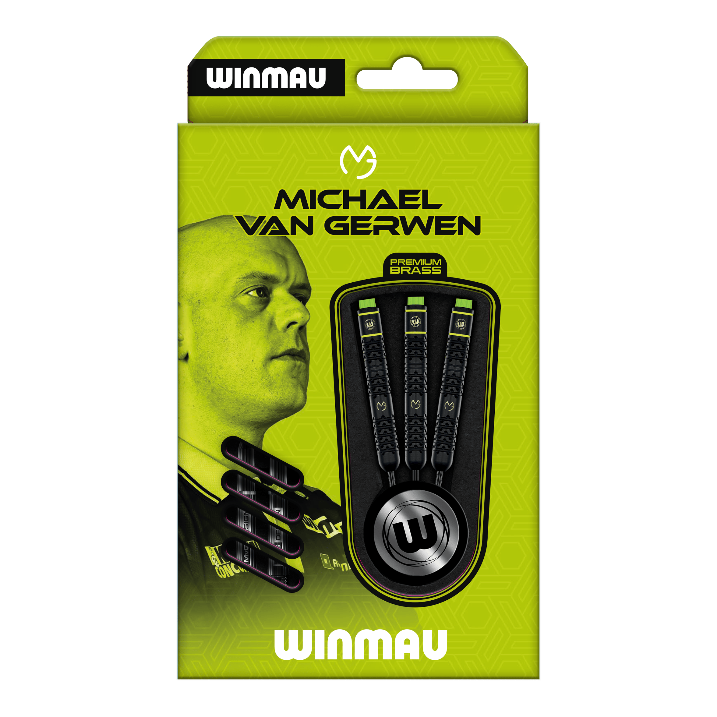Winmau Michael Van Gerwen Steeldarts - 21 g Dieses Bild zeigt die Winmau Michael Van Gerwen Steeldarts mit 21 g Gewicht. Der Dartpfeil ist für Präzision und Kontrolle beim Spiel entworfen.