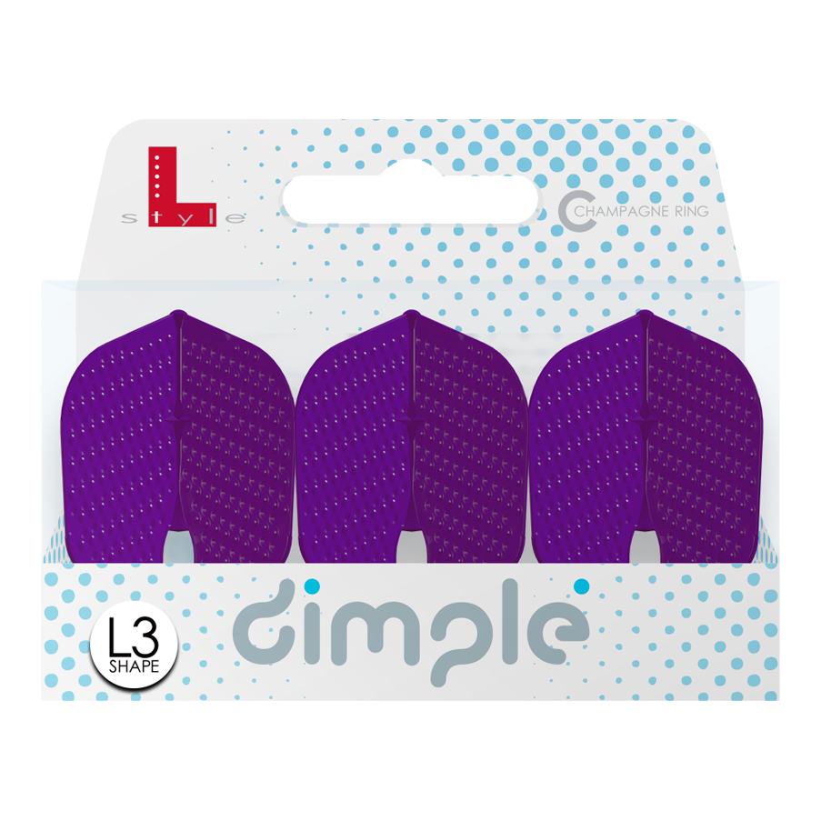 L-Style Flights Dimple Champagne L3PRO Shape