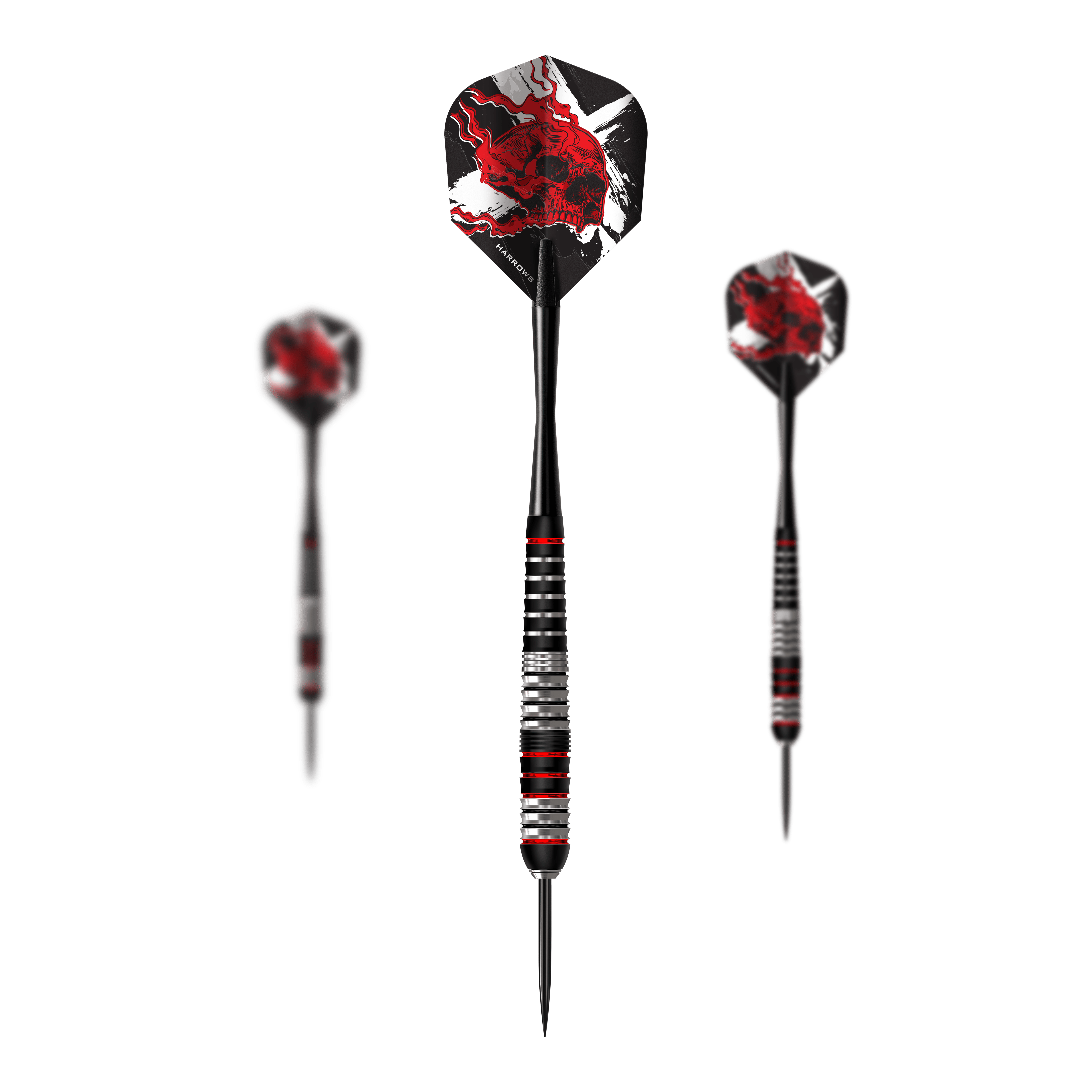 Harrows Heavy Metal Ryan Searle Brass Steeldarts Diese Abbildung zeigt ein Set der Harrows Heavy Metal Ryan Searle Brass Steeldarts. Im Set sind mehrere Darts desselben Modells enthalten.