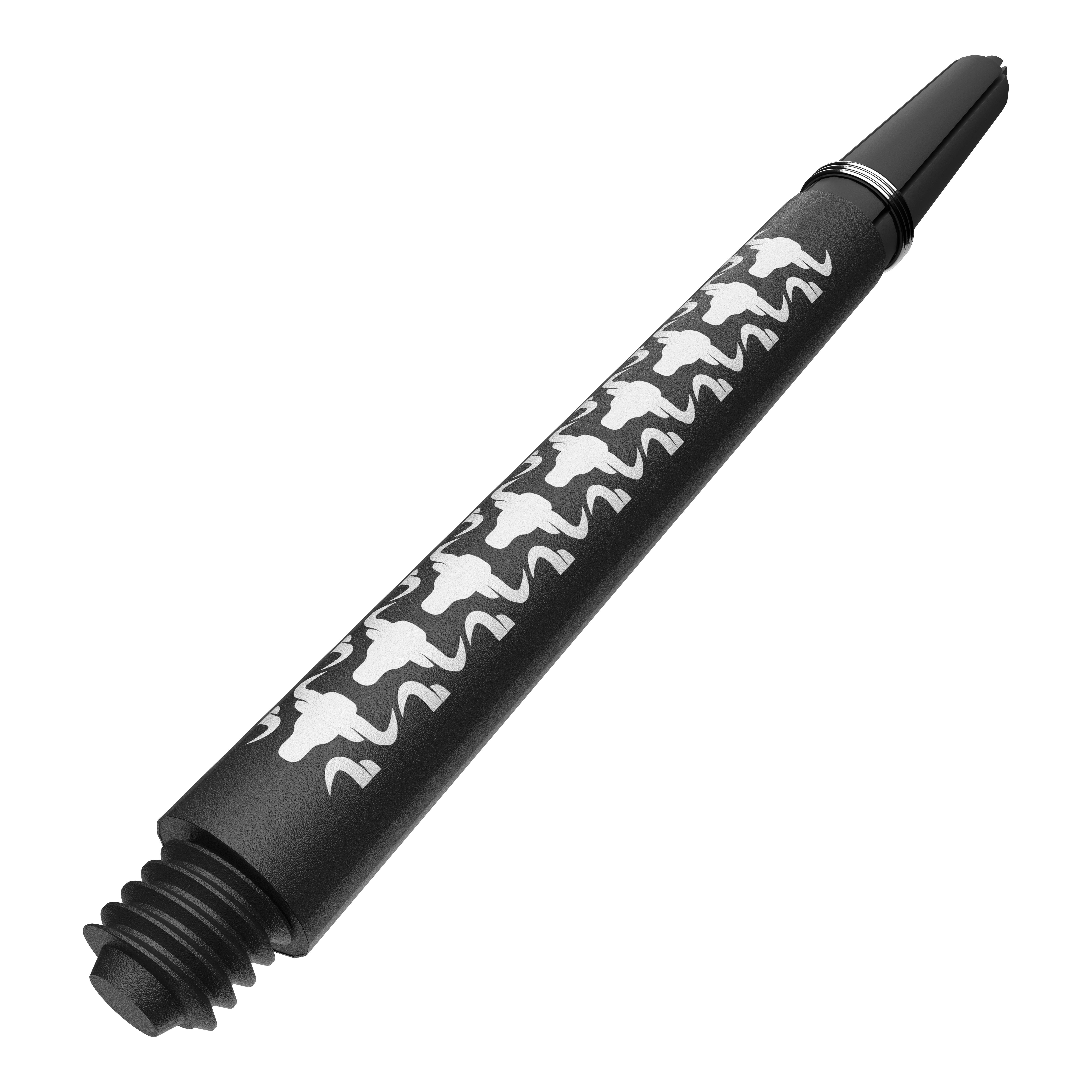 Bulls NL Capo Carbon Shafts - Weiß Abgebildet ist ein weiteres Produktfoto von BullsNL Capo Carbon Shafts Weiß Medium 46mm. Zu sehen ist ein Dart-Schäfte-Set.