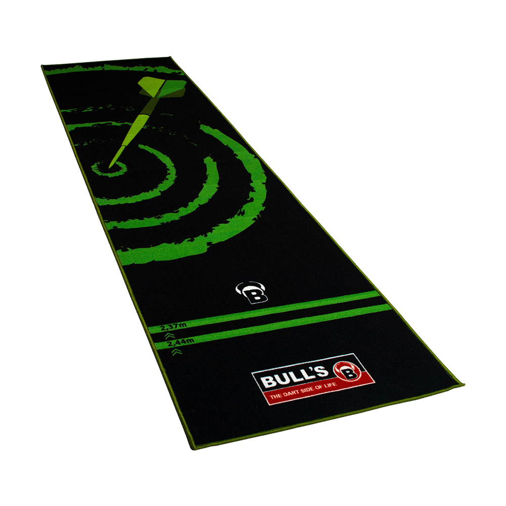 67807_Bulls_Carpet-Mat_140_Green_1 Bulls Carpet-Mat Teppich 140 glatt ausgerollt. Die Linien und Flächen sind klar erkennbar.