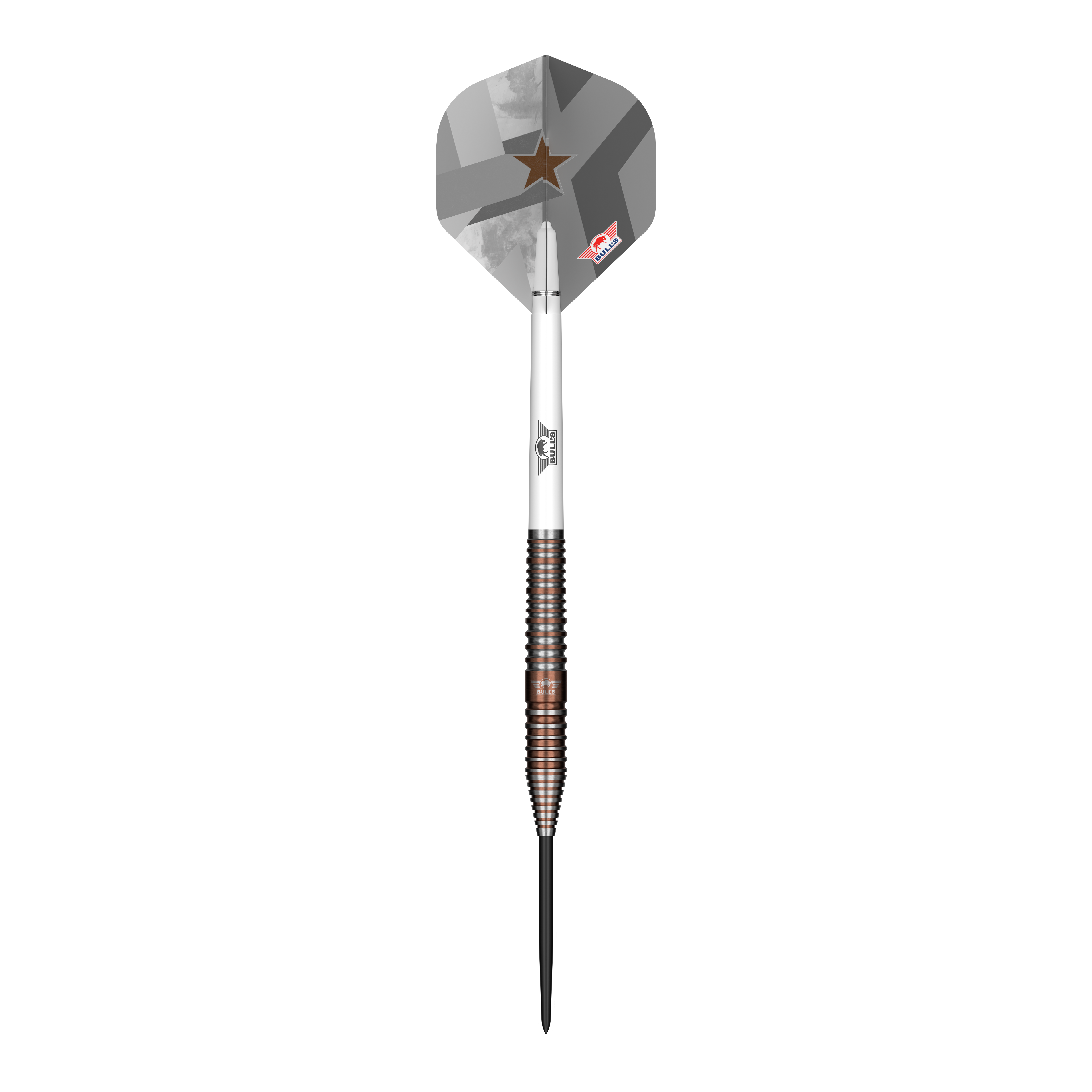 Bulls NL Max Hopp E5 Steeldarts Abgebildet ist der Bulls NL Max Hopp E5 Steeldarts. Der Dartpfeil hat ein modernes Design und eignet sich für Steeldart-Spieler.