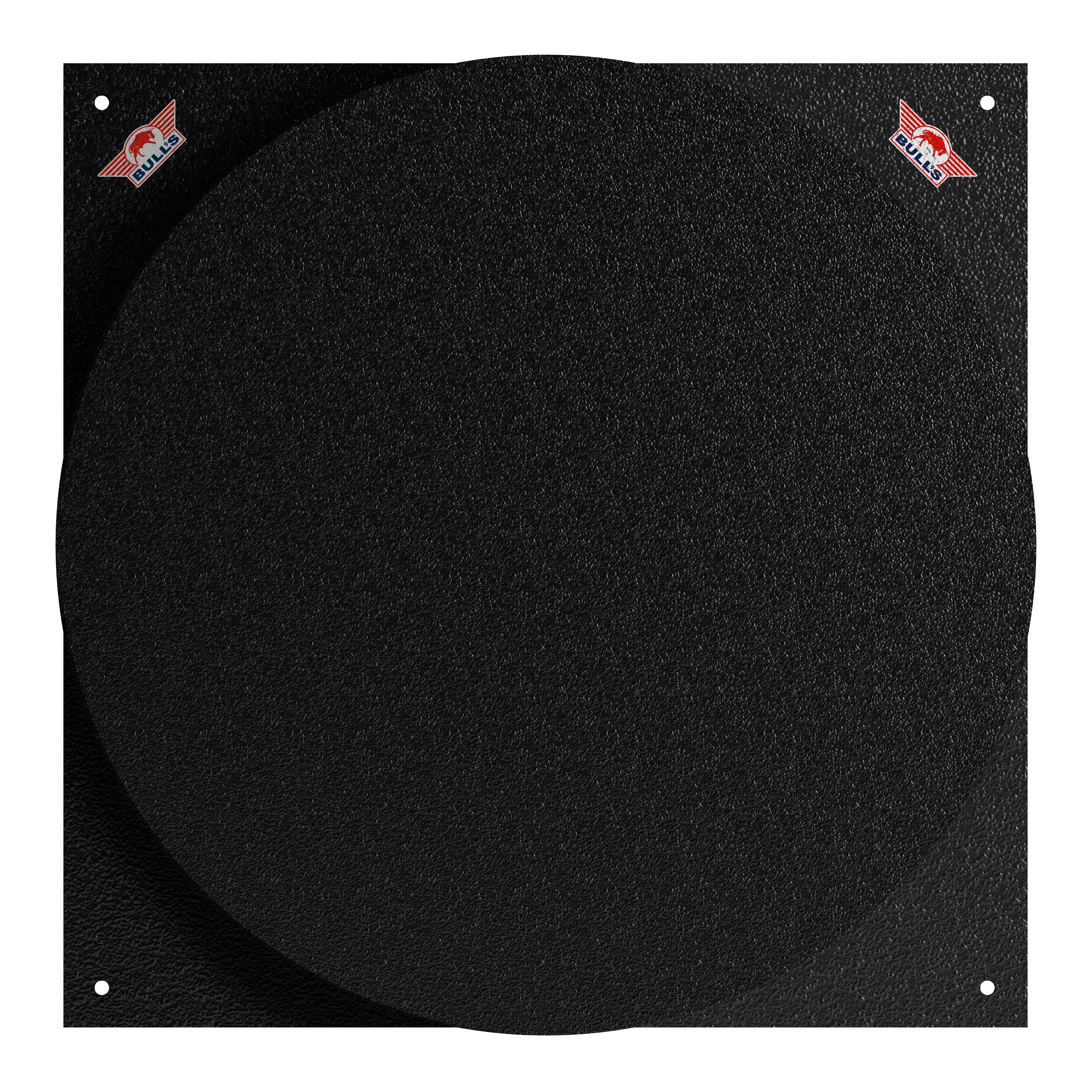 Bulls NL Dartboard Silencer Das Bild zeigt das Produkt "Bulls NL Dartboard Silencer". Es ist eine schwarze, runde Matte mit einer leicht strukturierten Oberfläche.