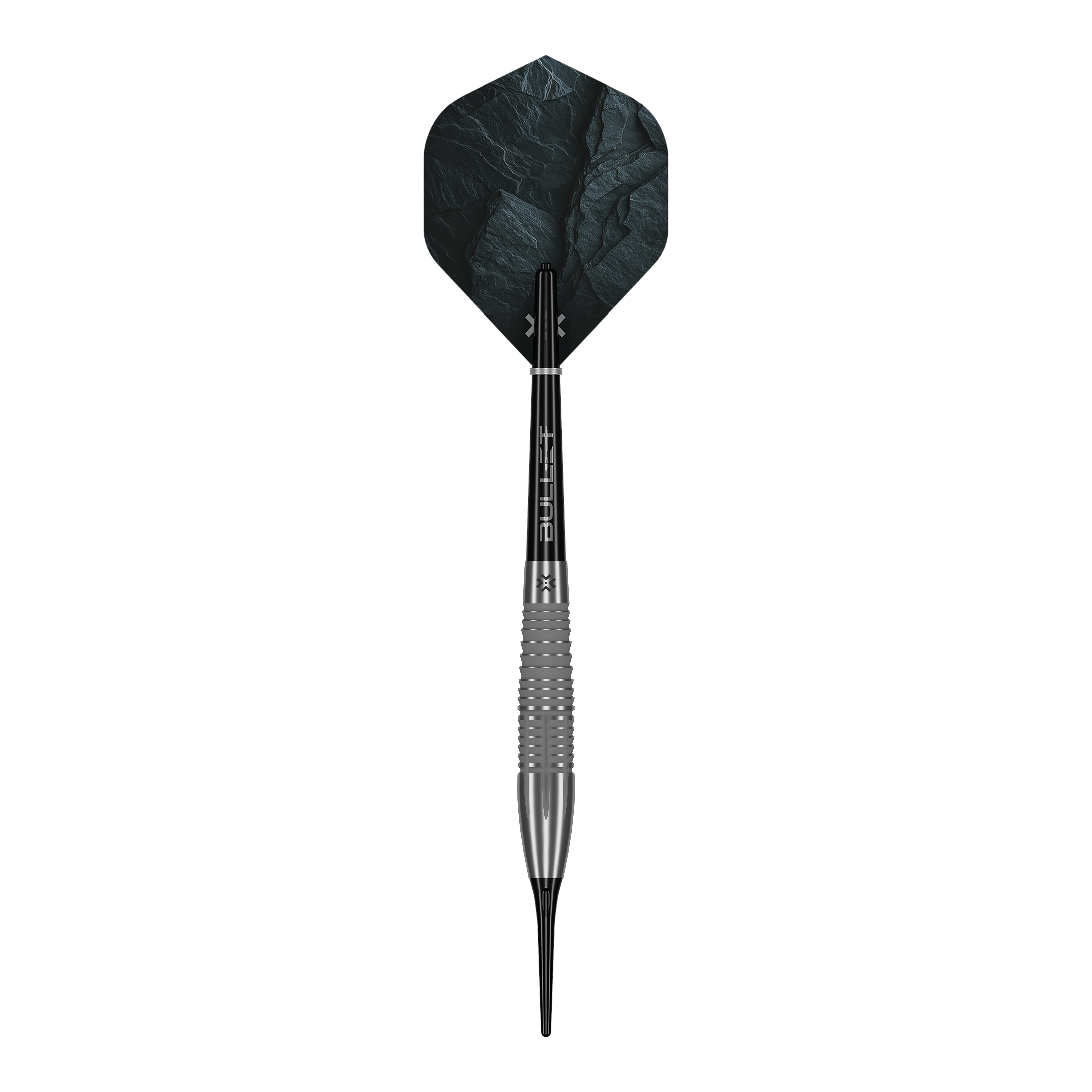 Bullet Monolith Softdarts - 20g Auf dem Bild werden die Bullet Monolith 20g Soft Darts dargestellt. Diese Darts sind speziell für das Softdart-Spiel konzipiert.