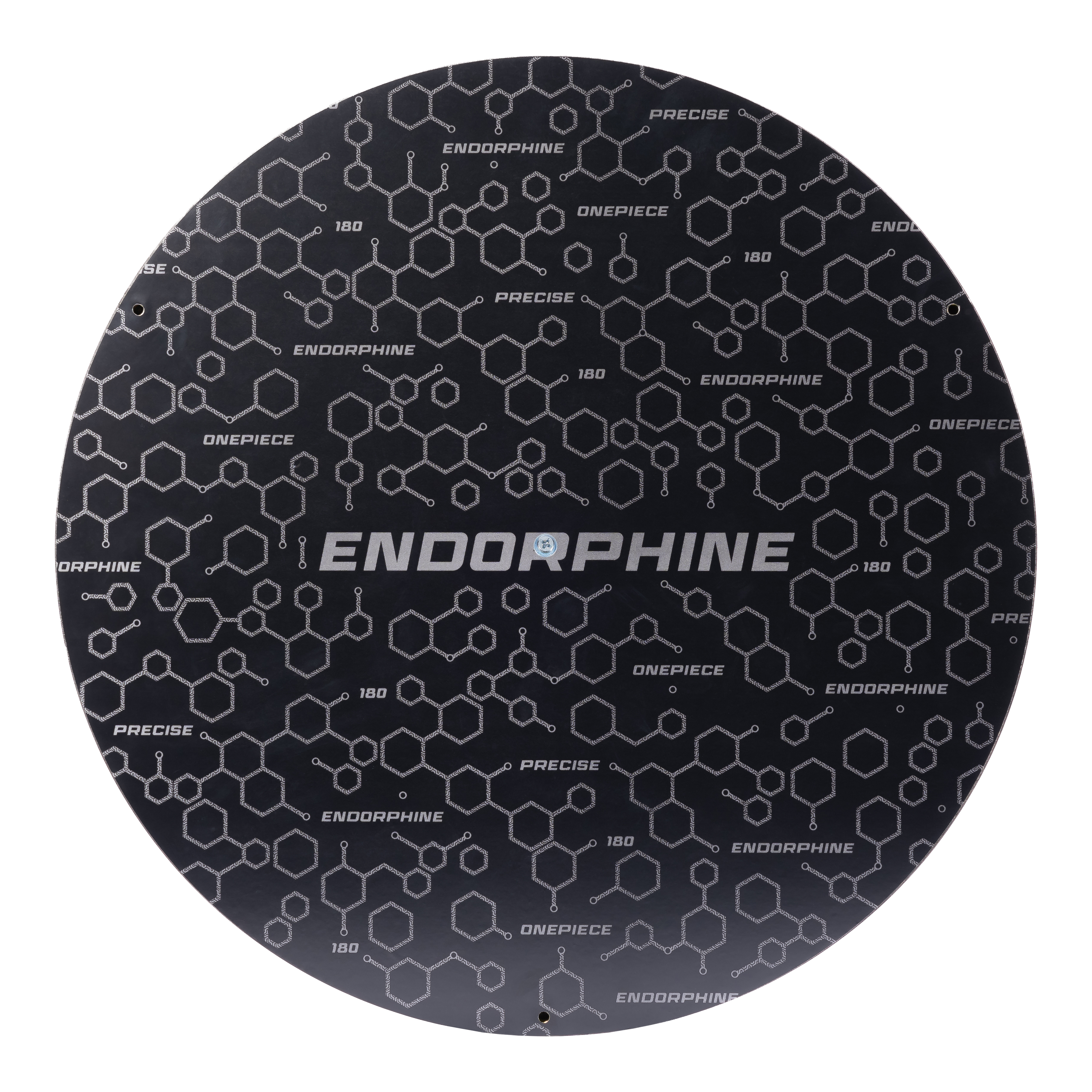 Precise 180 Endorphine Steeldartboard mit Nummernring - Arctic Blue Dieses Bild zeigt das Precise 180 Endorphine Steeldartboard mit Nummernring in Weiß. Es ist ein hochwertiges Dartboard mit klaren Zahlen.
