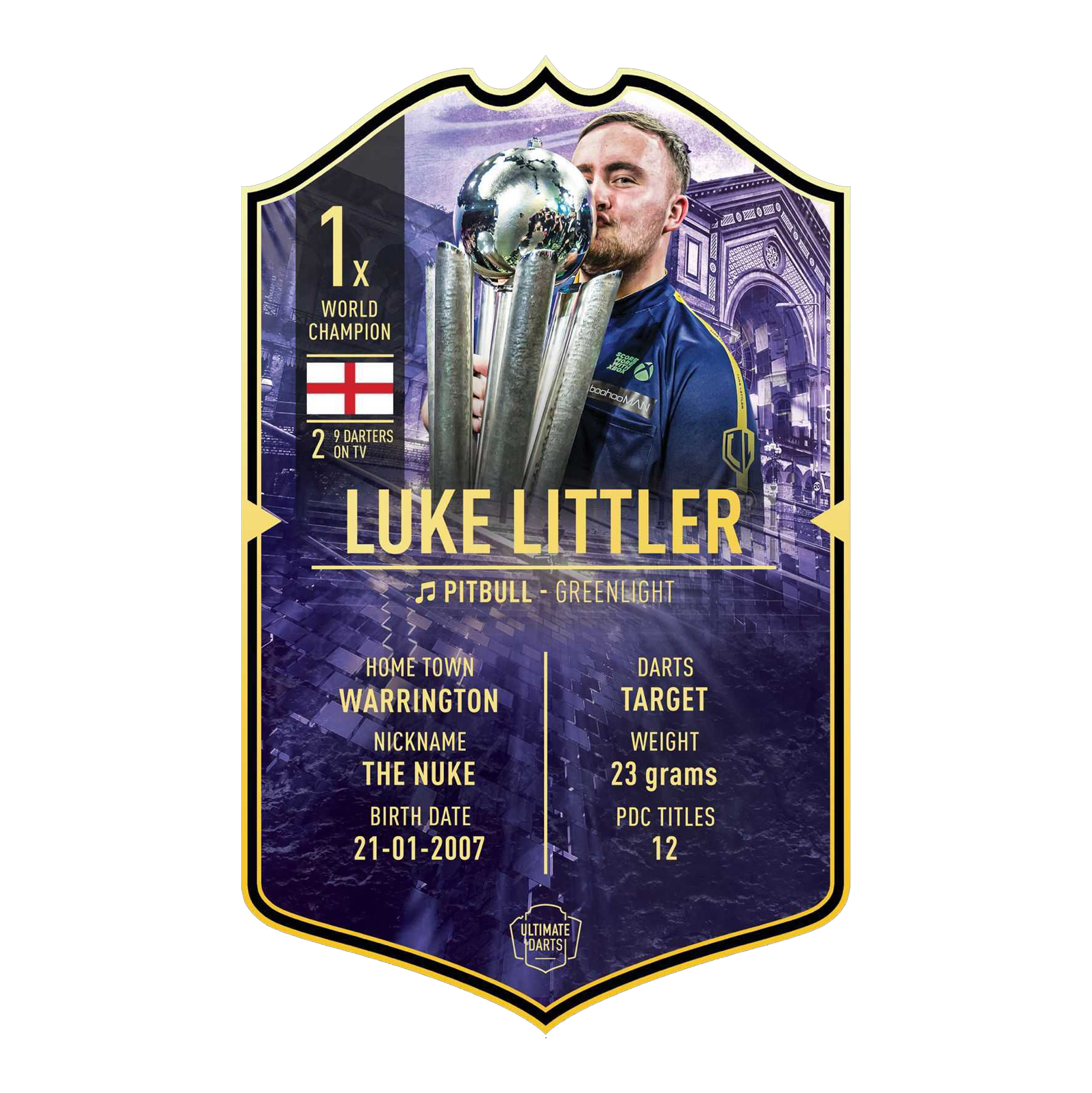 Ultimate Darts Card - Luke Littler World Champion