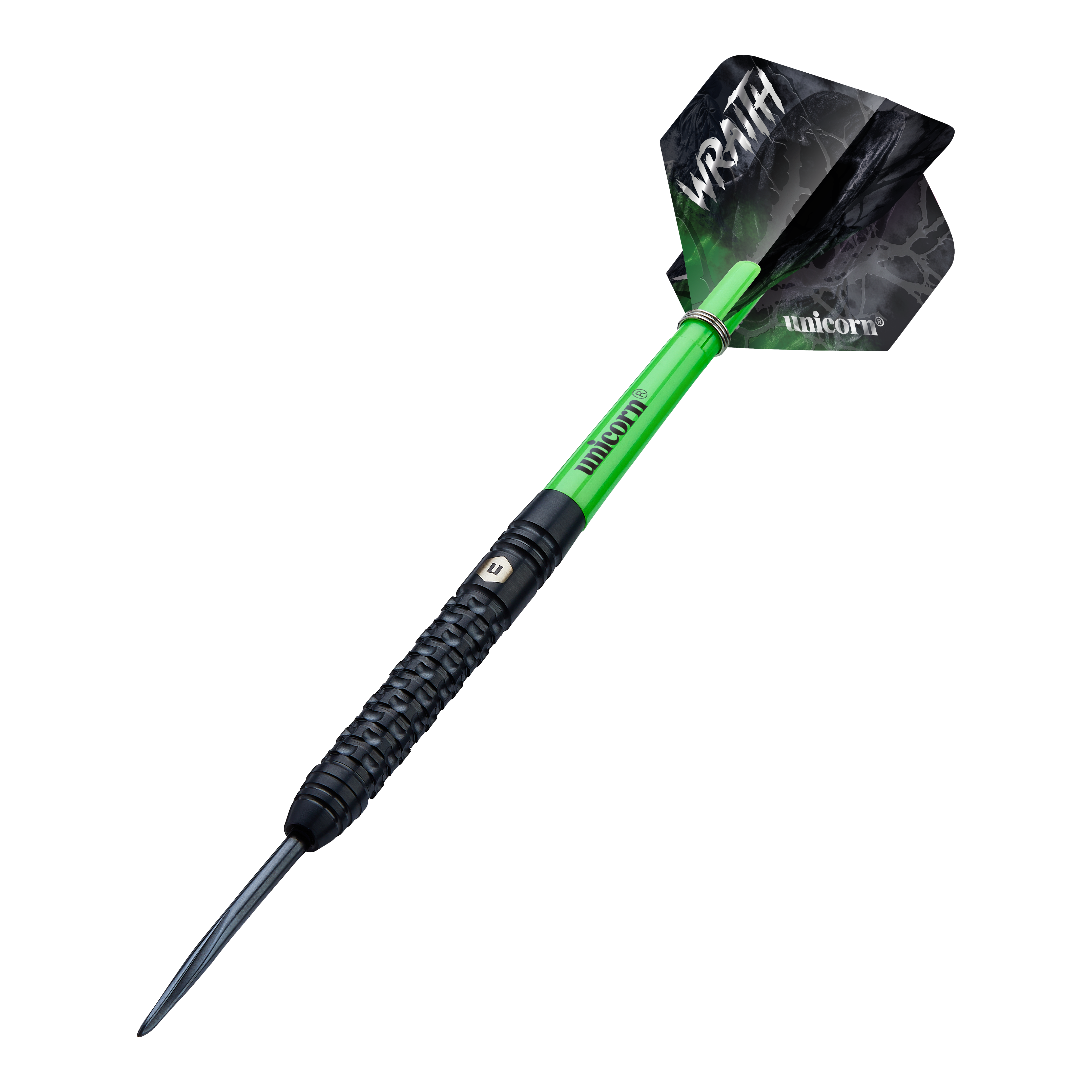 Unicorn Wraith Steeldarts Mehrere Unicorn Wraith Steeldarts liegen eng nebeneinander. Details der Oberfläche zeigen sich deutlich.
