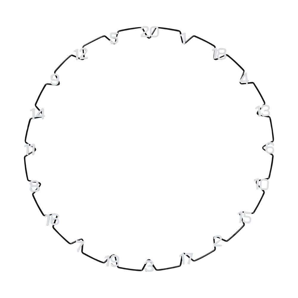 Unicorn Horizontal Number Ring Zahlenring